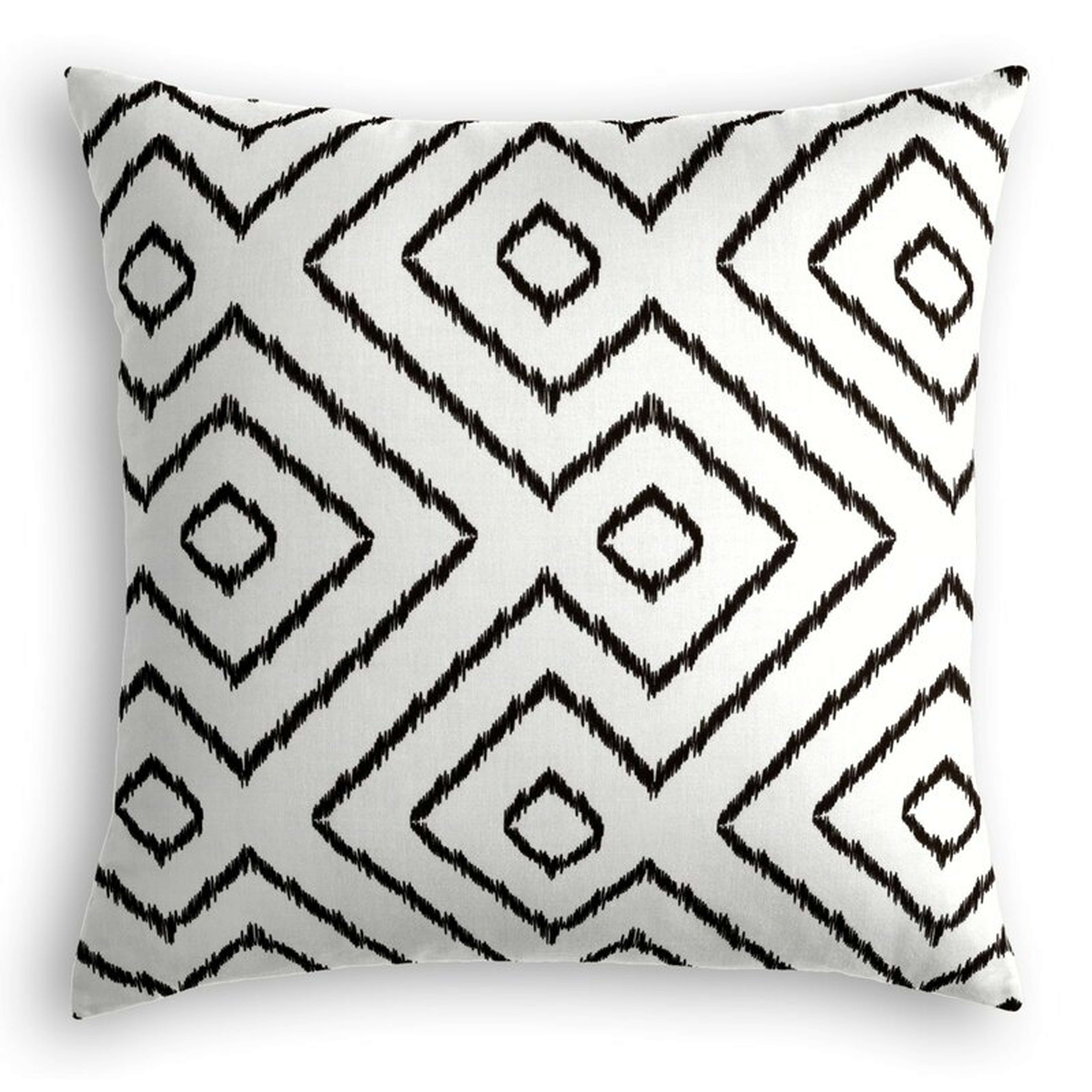 Loom Decor Diamond Linen Throw Pillow Size: 16" x 16", Color: Black/White - Perigold