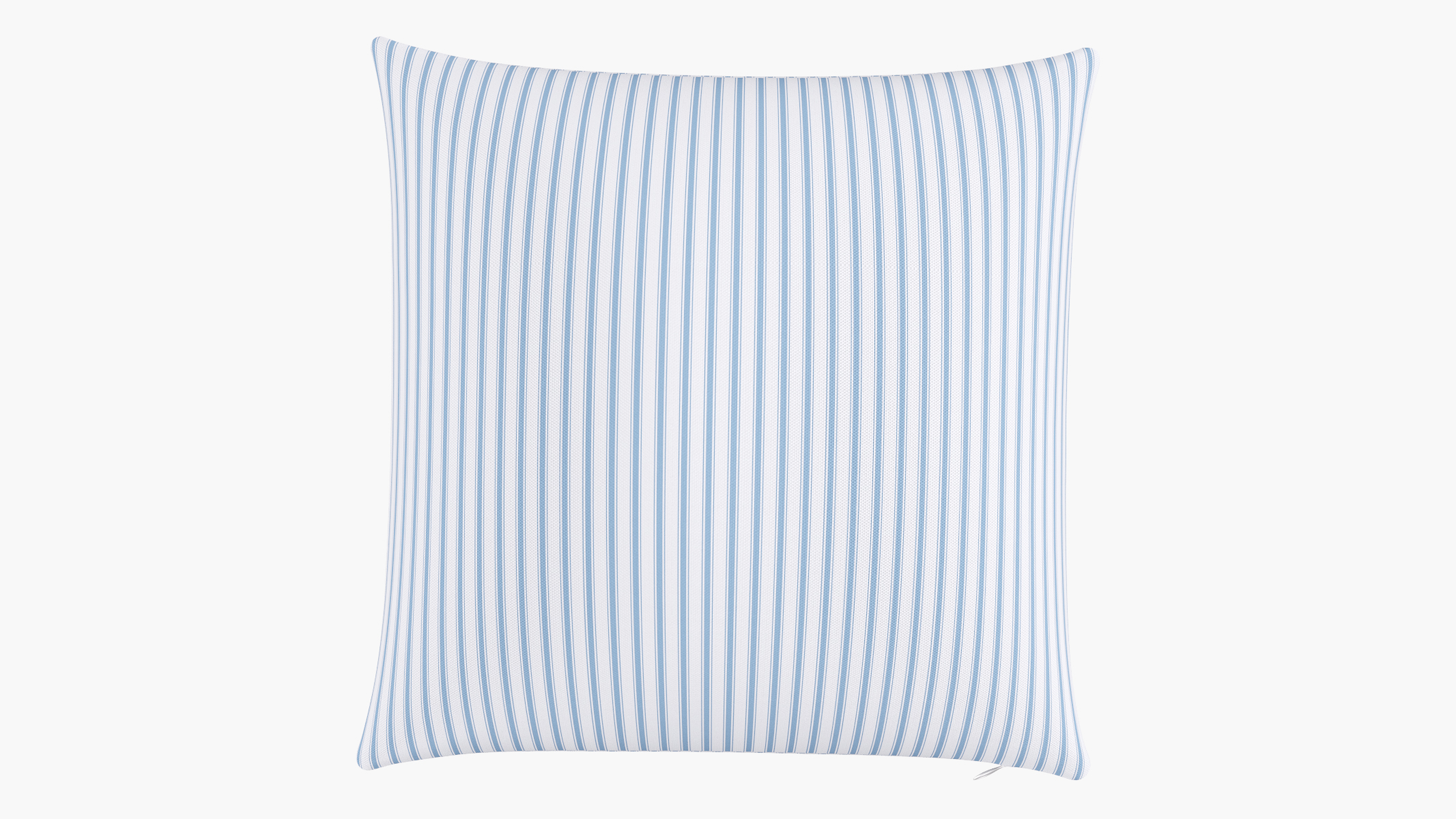 Throw Pillow 22", Cornflower Classic Ticking Stripe, 22" x 22" - The Inside