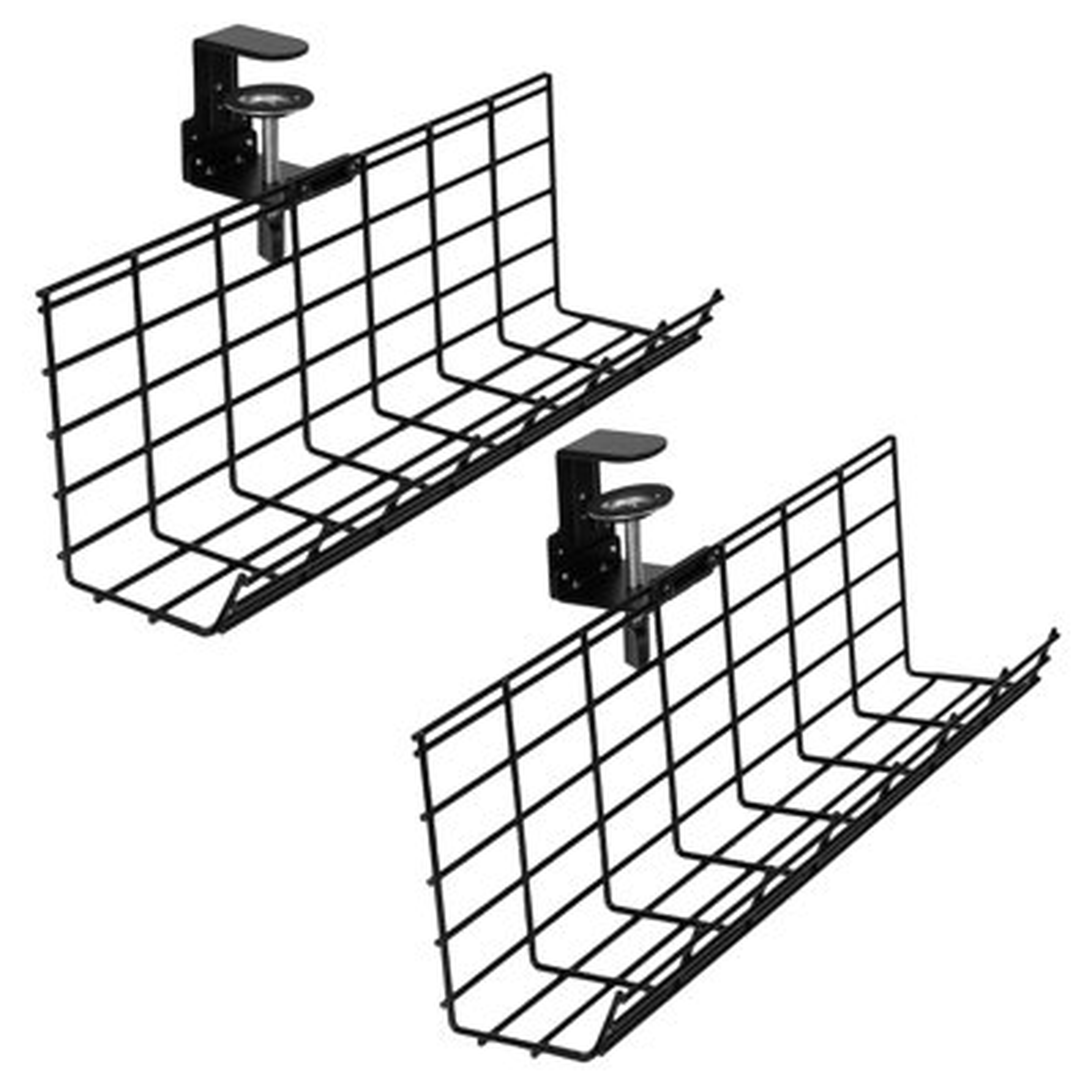 Clamp-on Cable Management Racks for Desk - 2 Pack - Wayfair