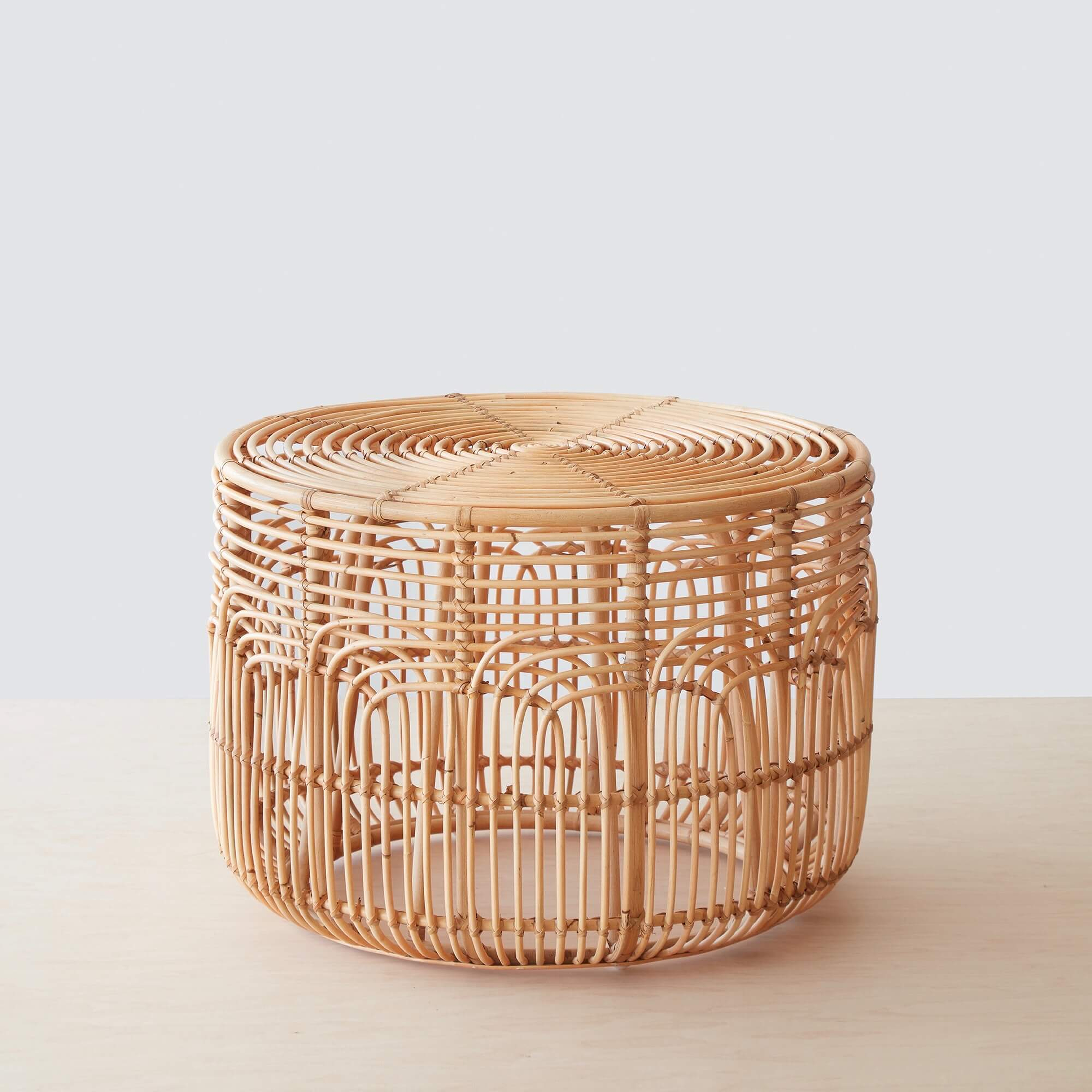 Naga Rattan Side Table By The Citizenry - The Citizenry