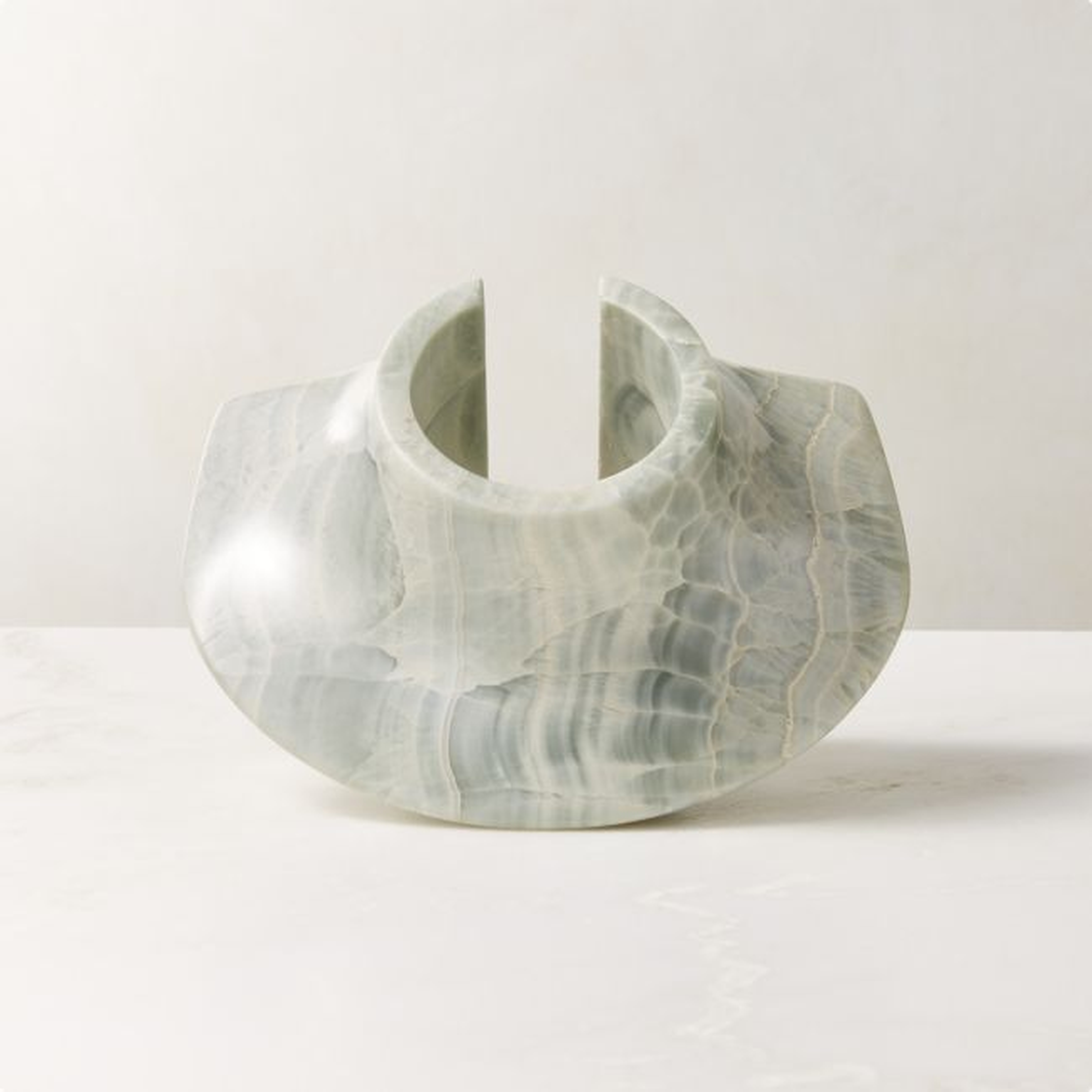 Anka Blue Onyx Sculptural Object - CB2