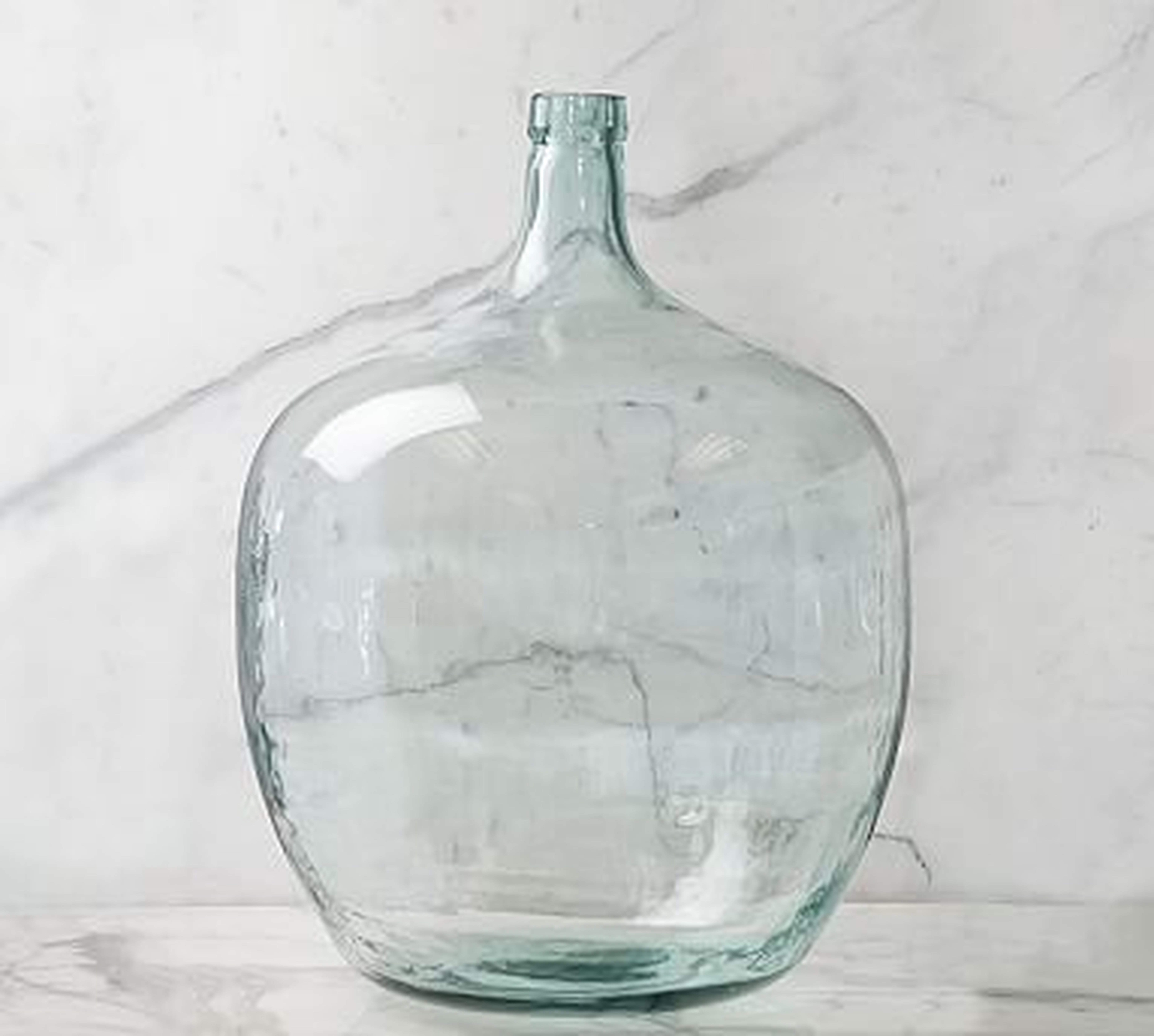 Recycled Glass Demijohn Vase, Clear, 50L - Pottery Barn