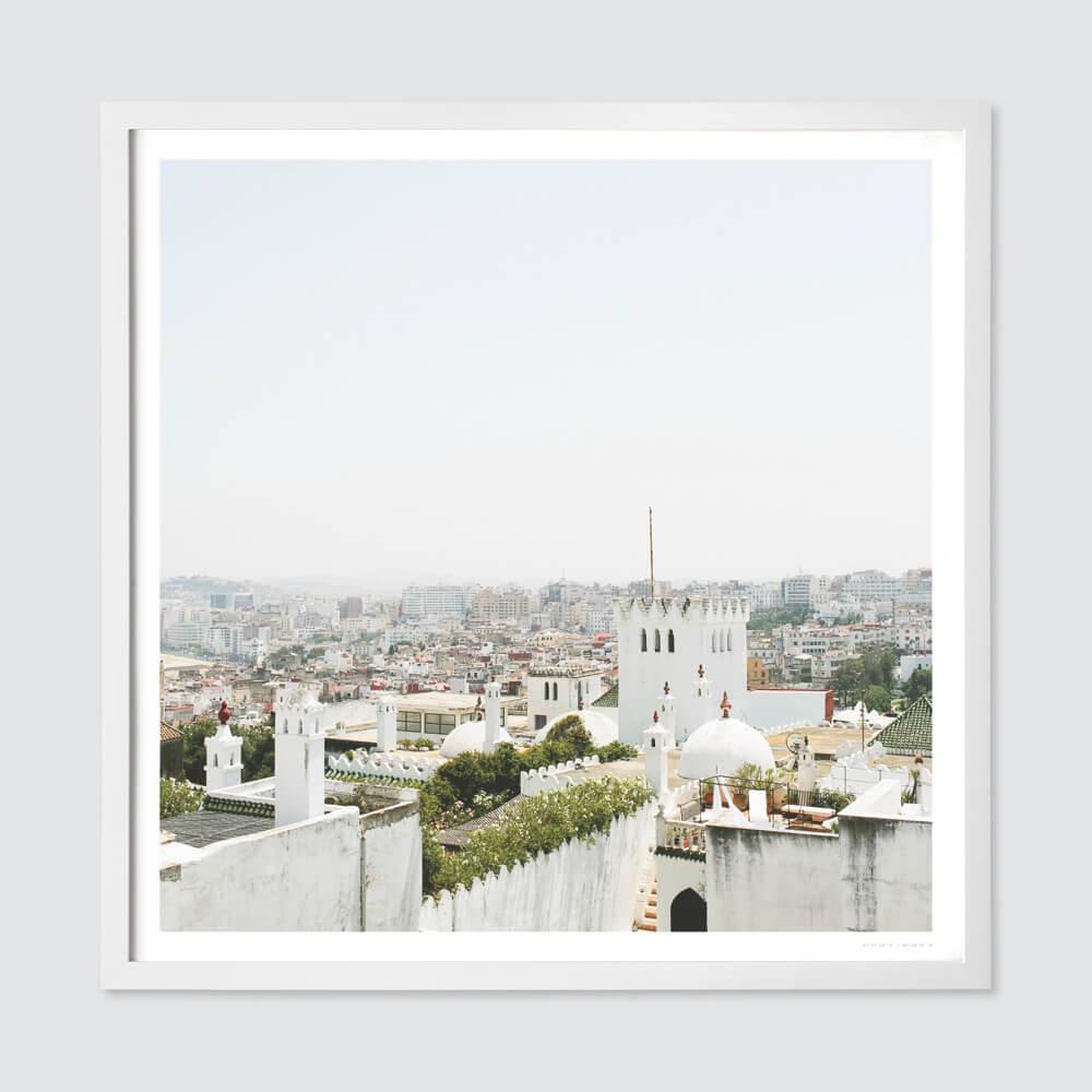Tangier Fine Art Print - 16 in. x 16 in. With White Frame By The Citizenry - The Citizenry