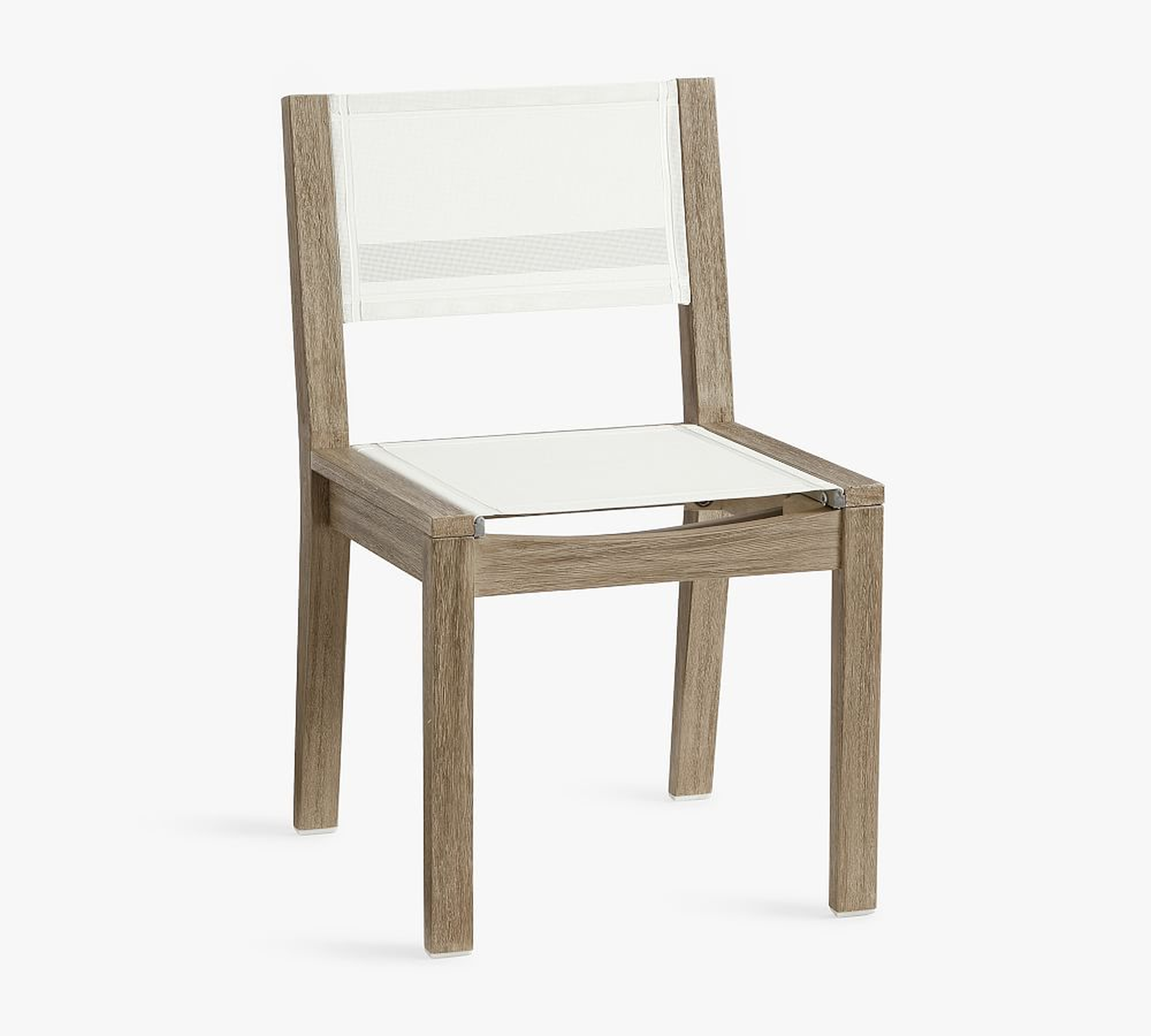 Indio FSC(R) Eucalyptus & Mesh Dining Chair, Gray Driftwood - Pottery Barn