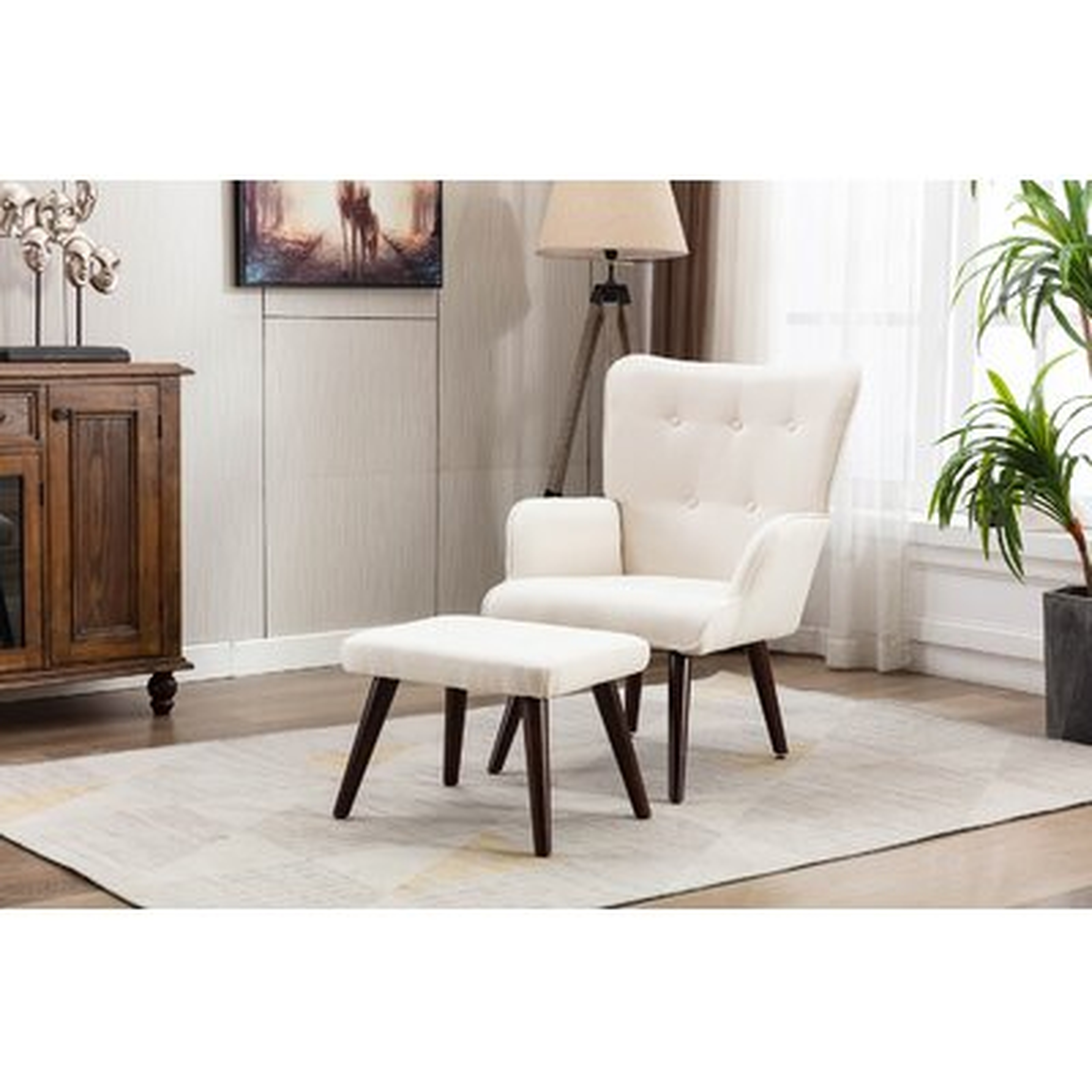 Baldomero Lounge Chair TV Chair Bedroom Chair With Ottoman For Indoor Home And Living Room - Wayfair