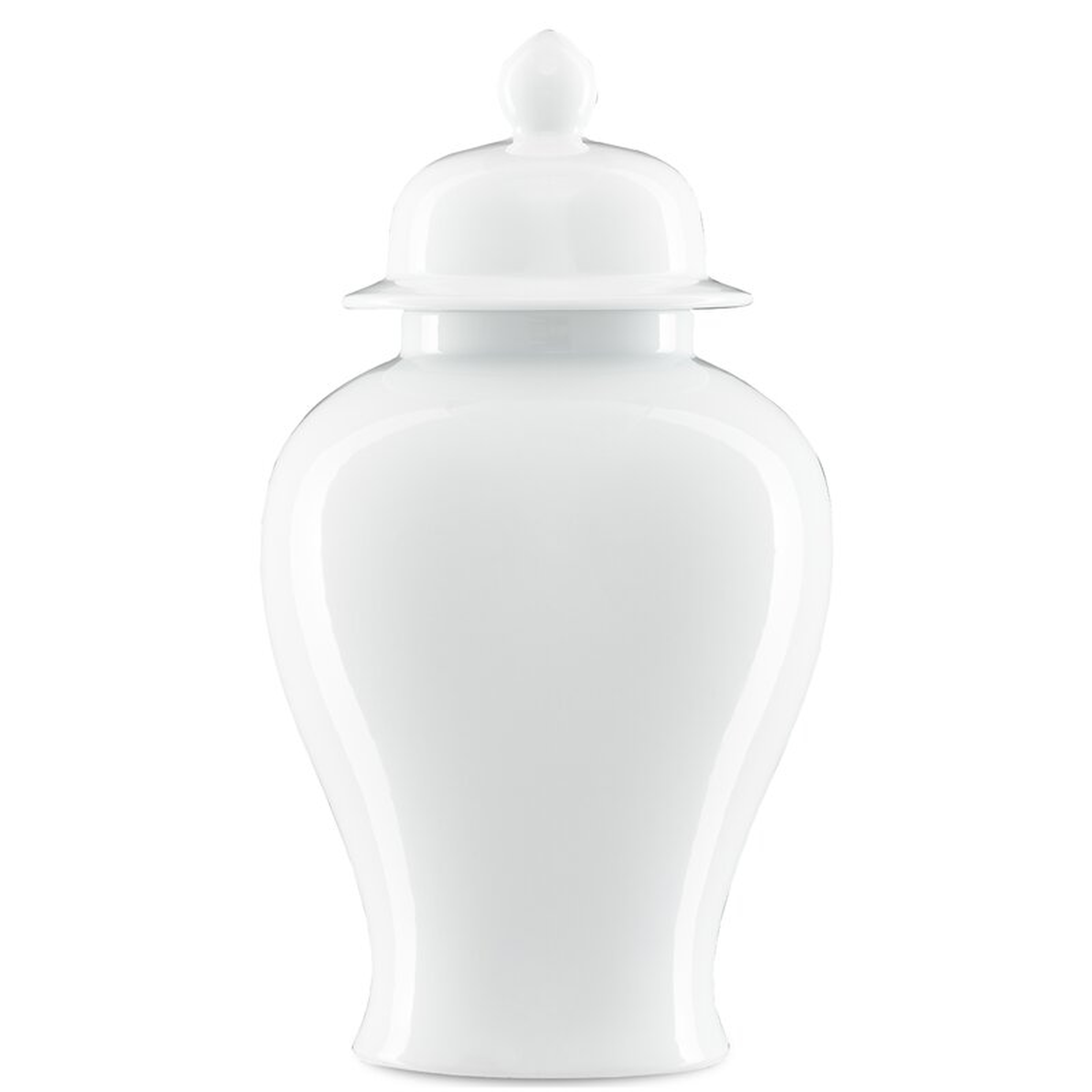 Currey & Company Imperial White Porcelain Jar - Perigold