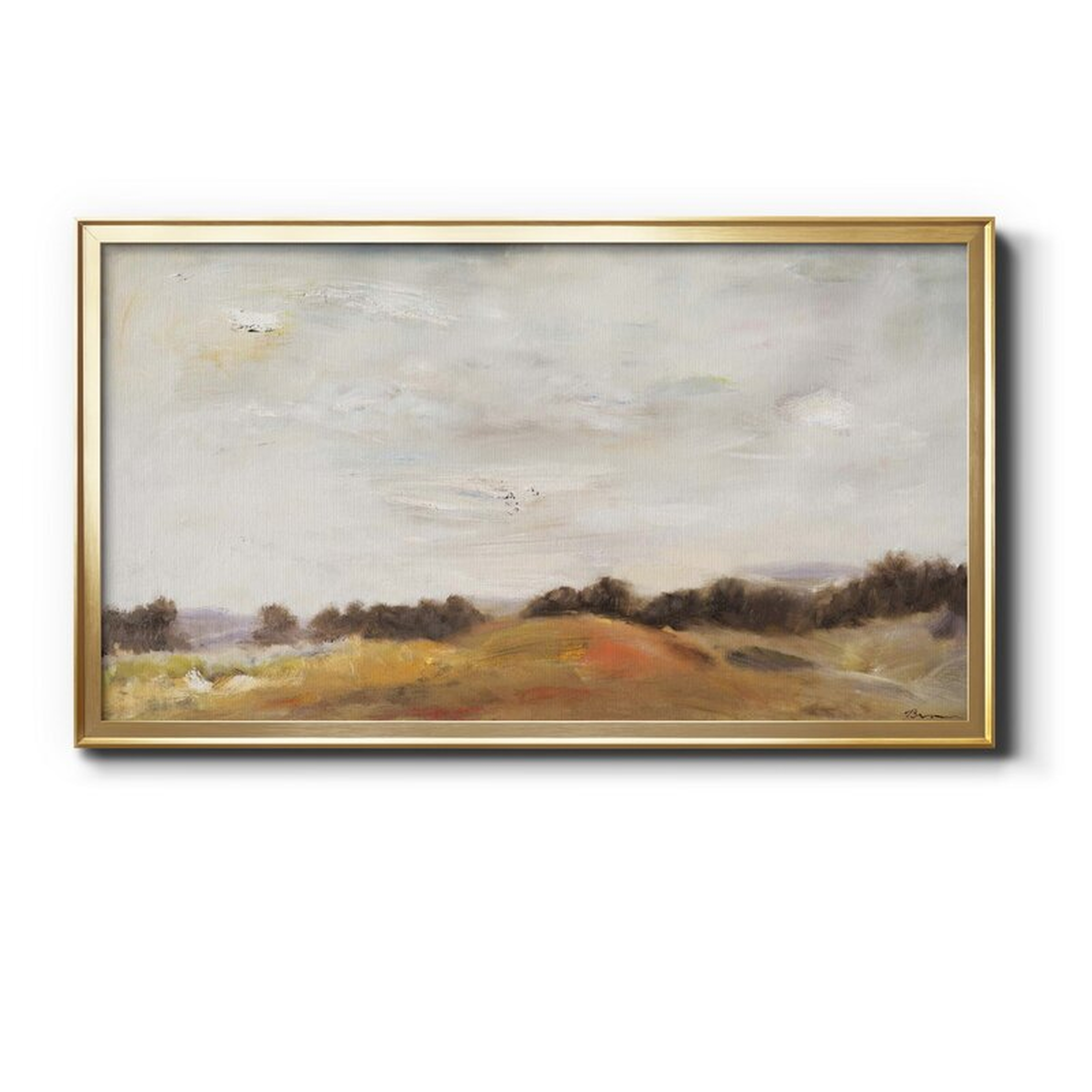 Fields Of Gold, Picture Frame Print on Canvas, Gold - Wayfair
