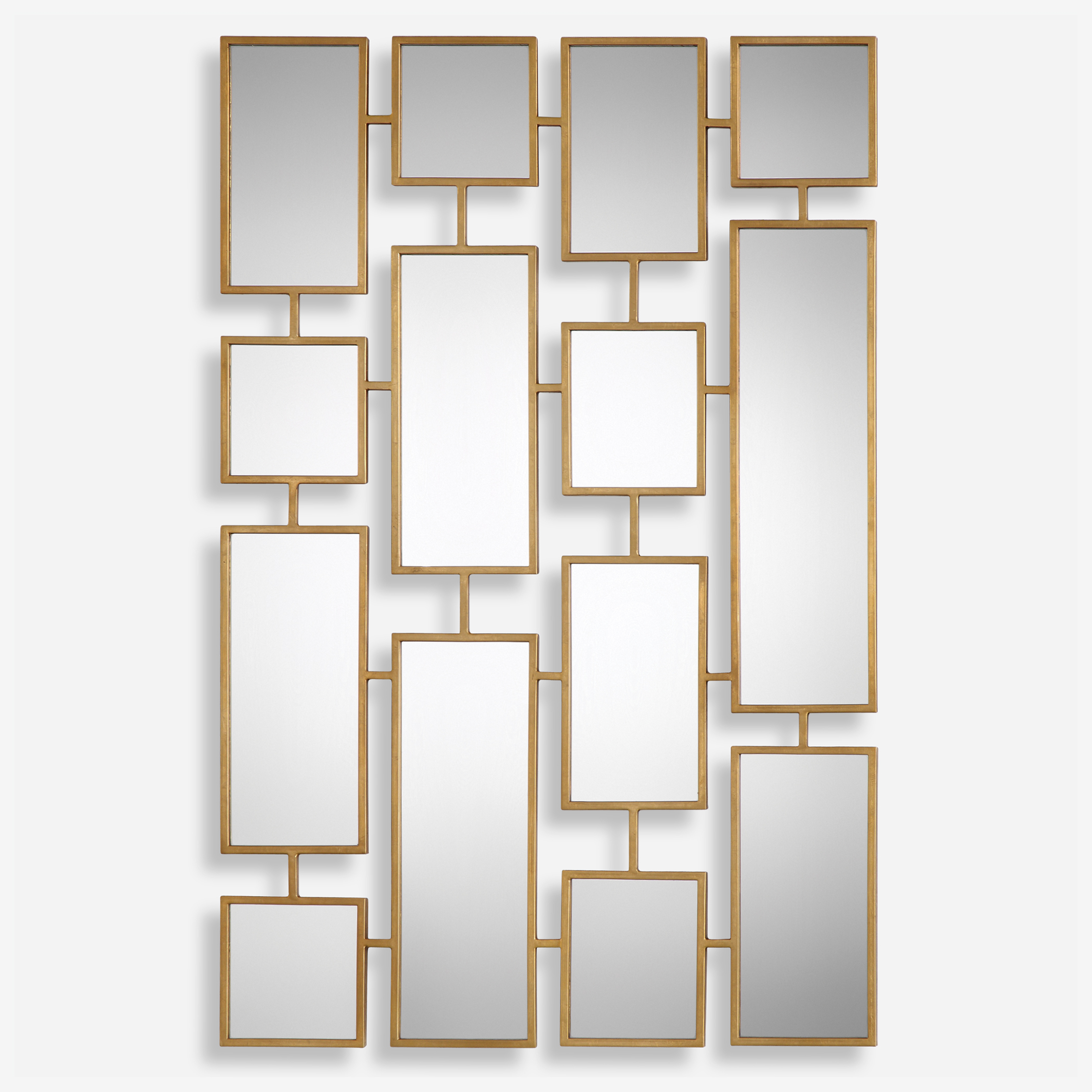 Kennon Forged Gold Rectangles Mirror - Uttermost