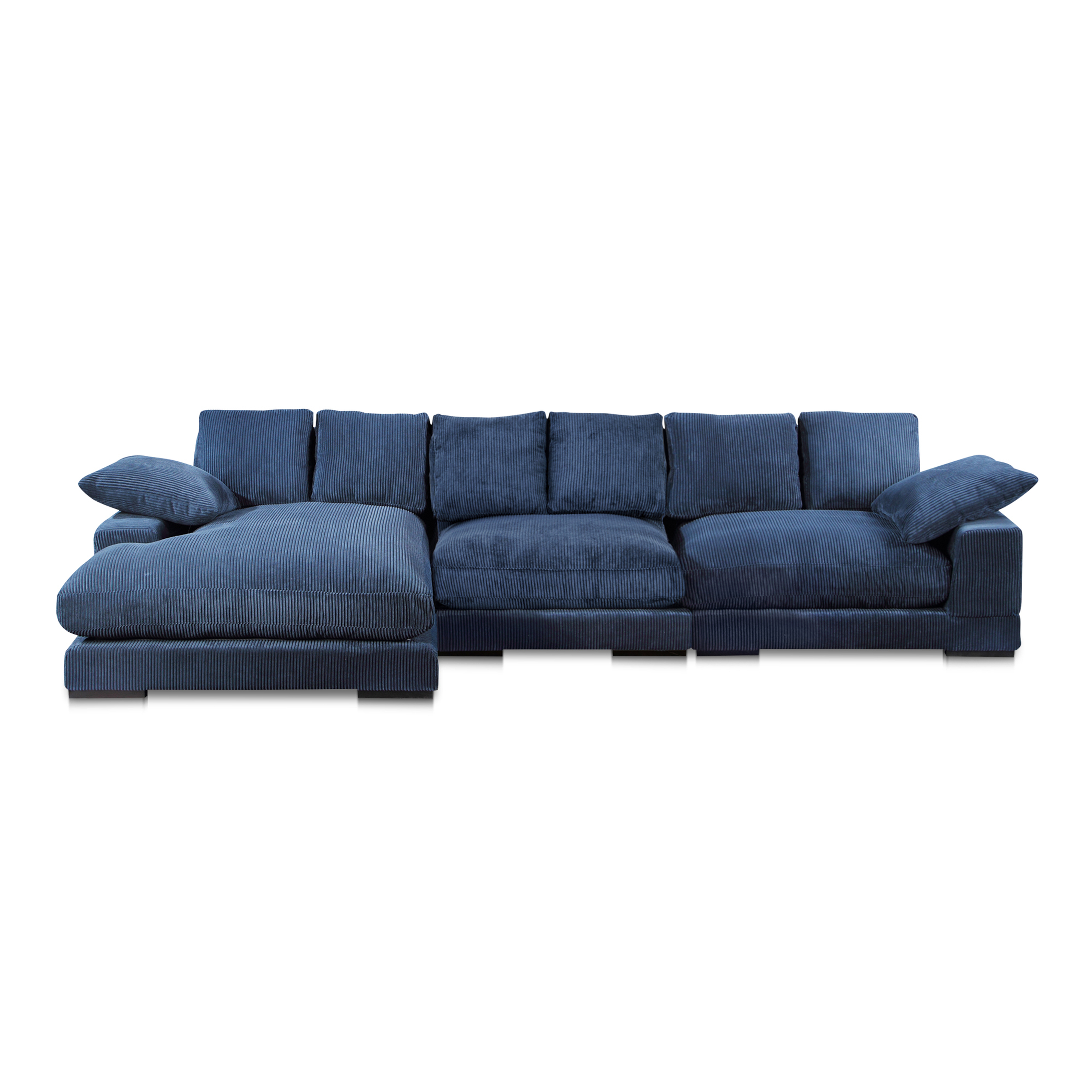 Plunge Large Sectional Navy - Moes Home Collection