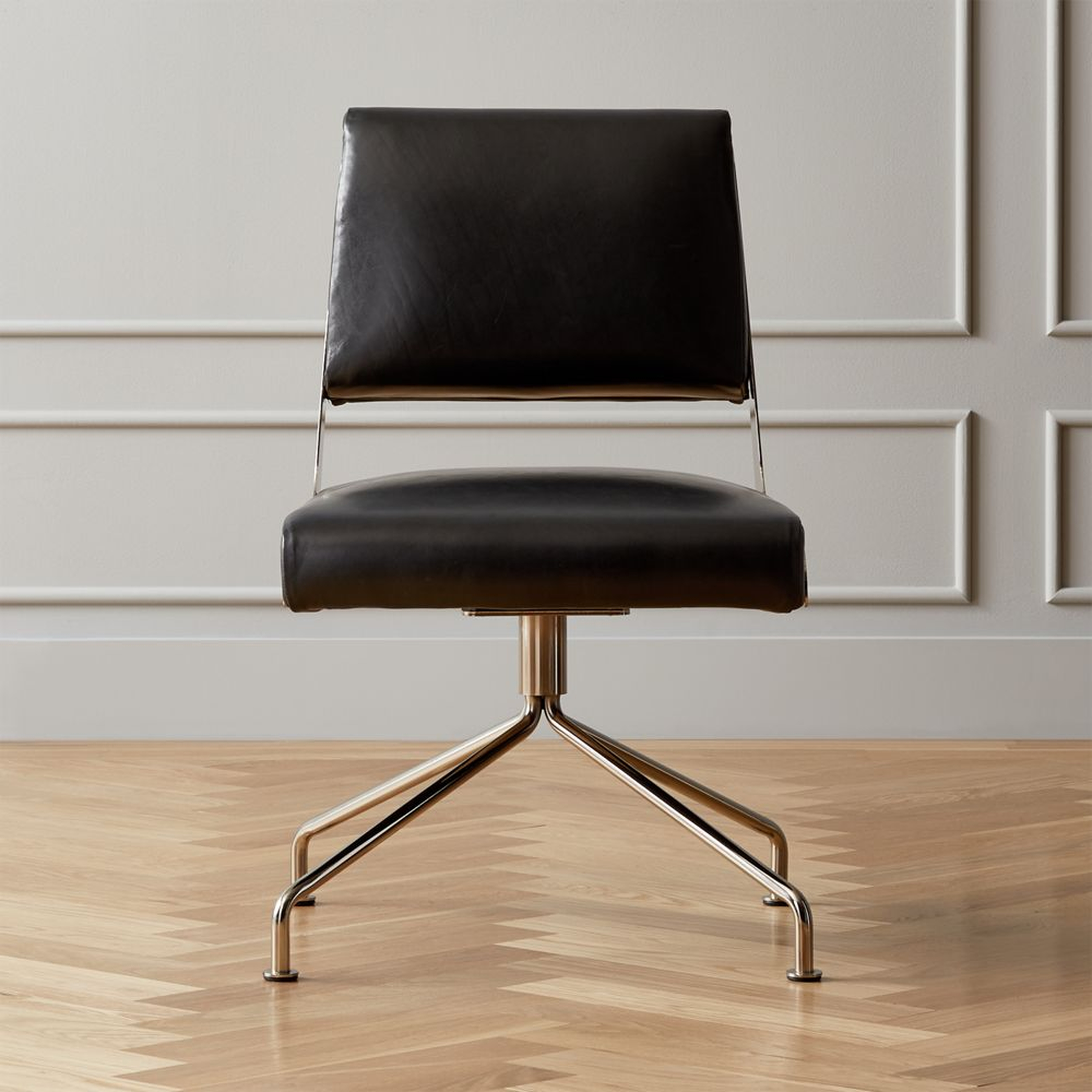 Rue Cambon Leather Office Chair - CB2
