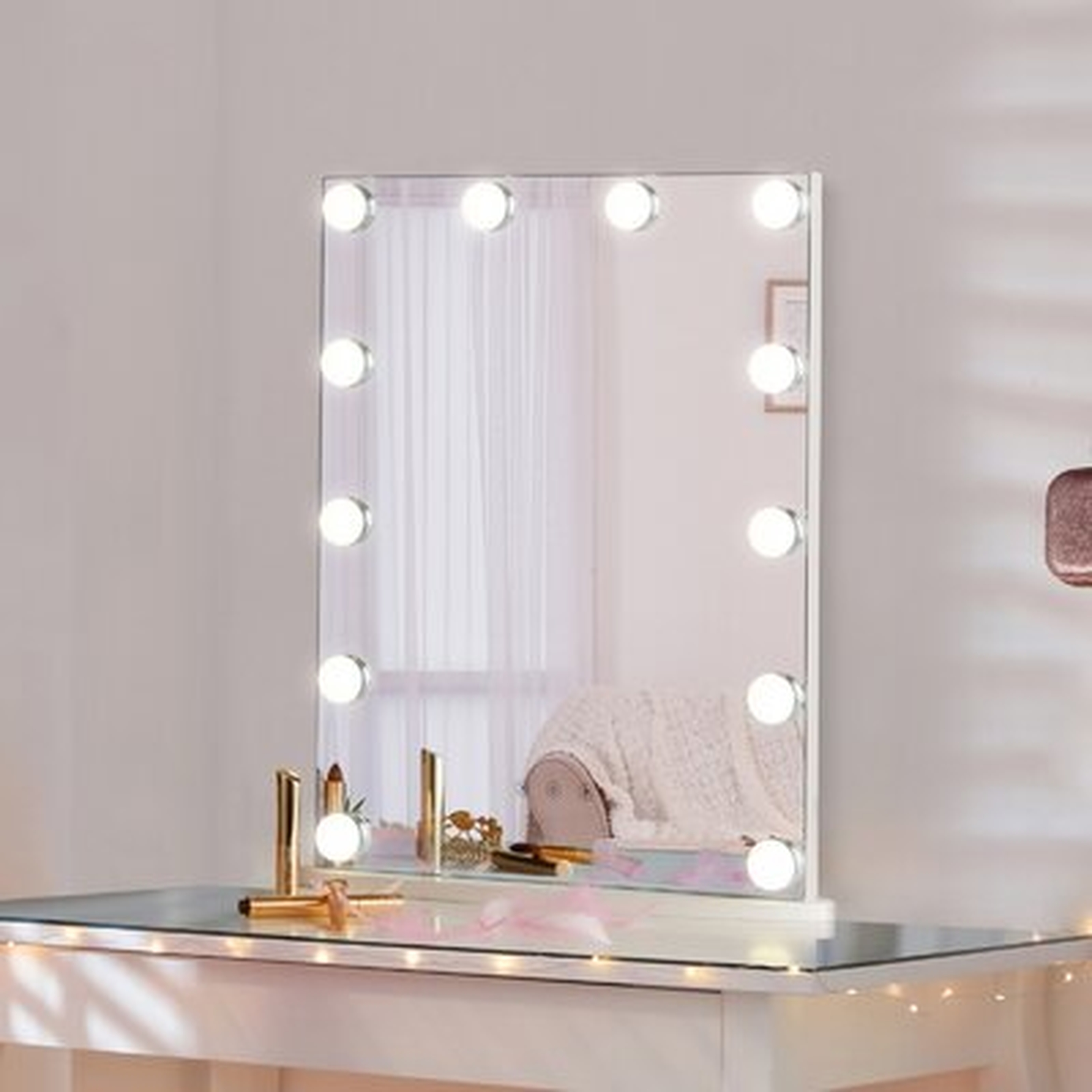 Vanity Hollywood Touch Control Frameless Lighted Makeup Mirror - Wayfair