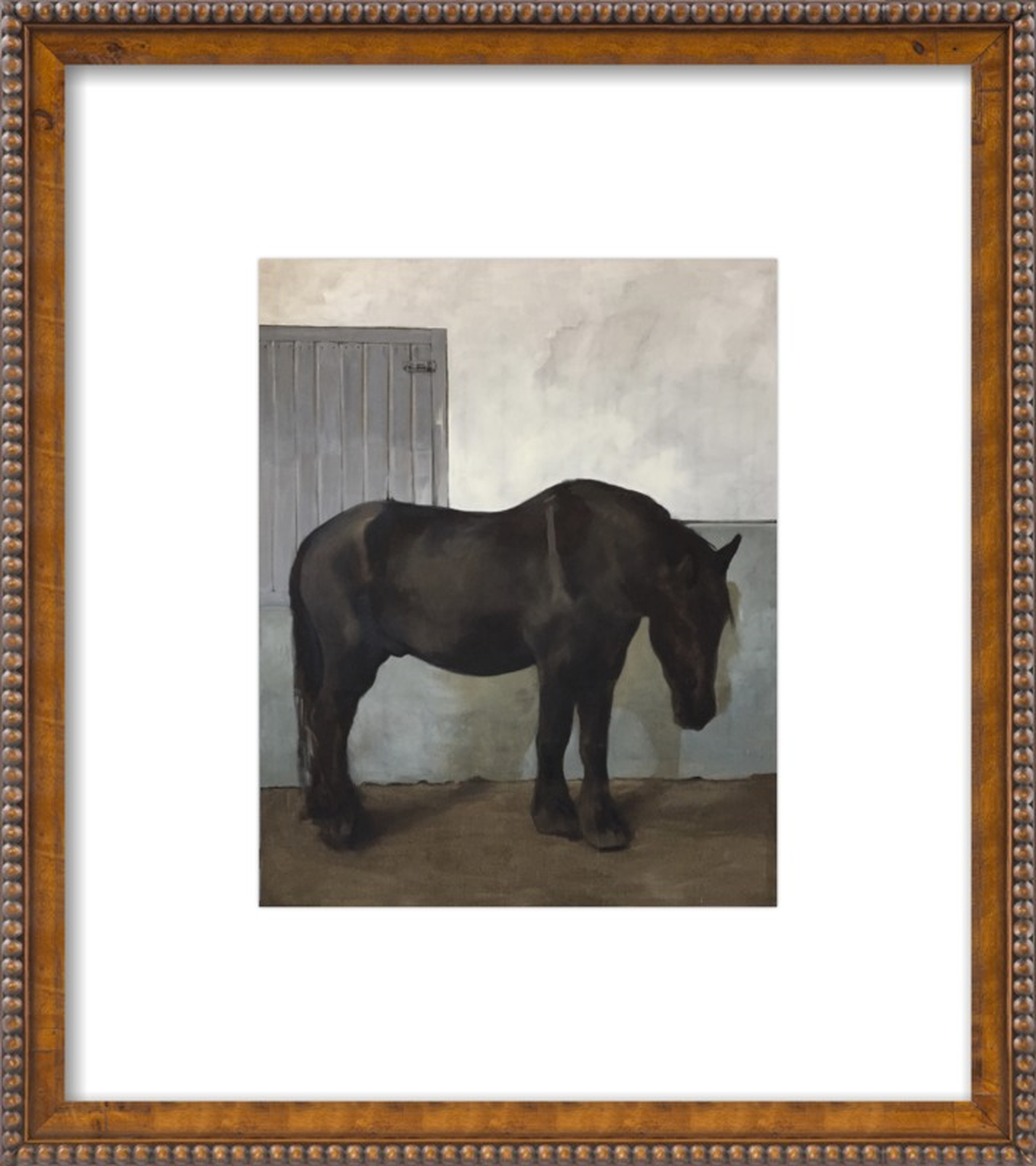 Black horse by Philine van der Vegte for Artfully Walls - Artfully Walls
