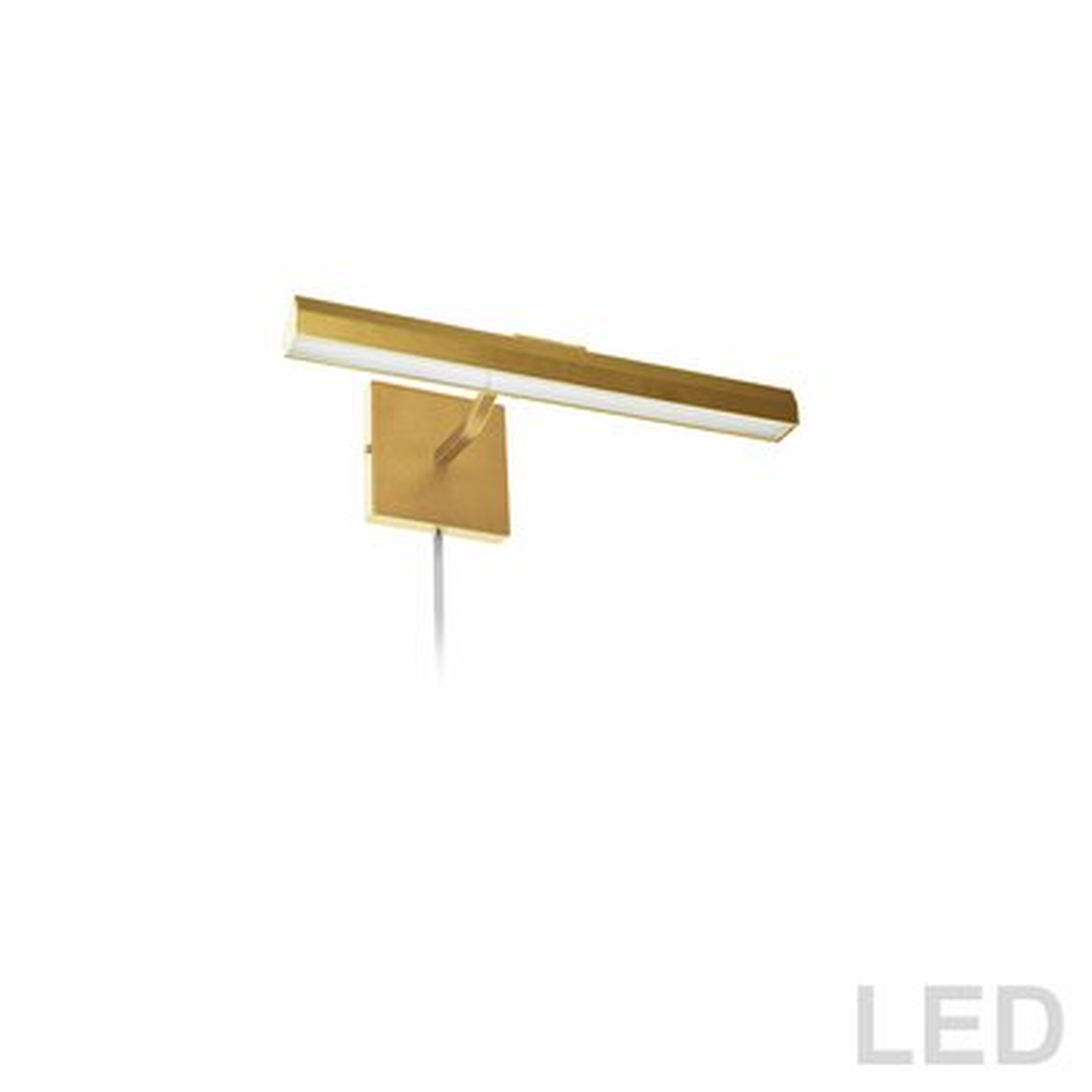 2 - Light Plug-In Dimmable LED Wall Mounted Picture Light - Wayfair