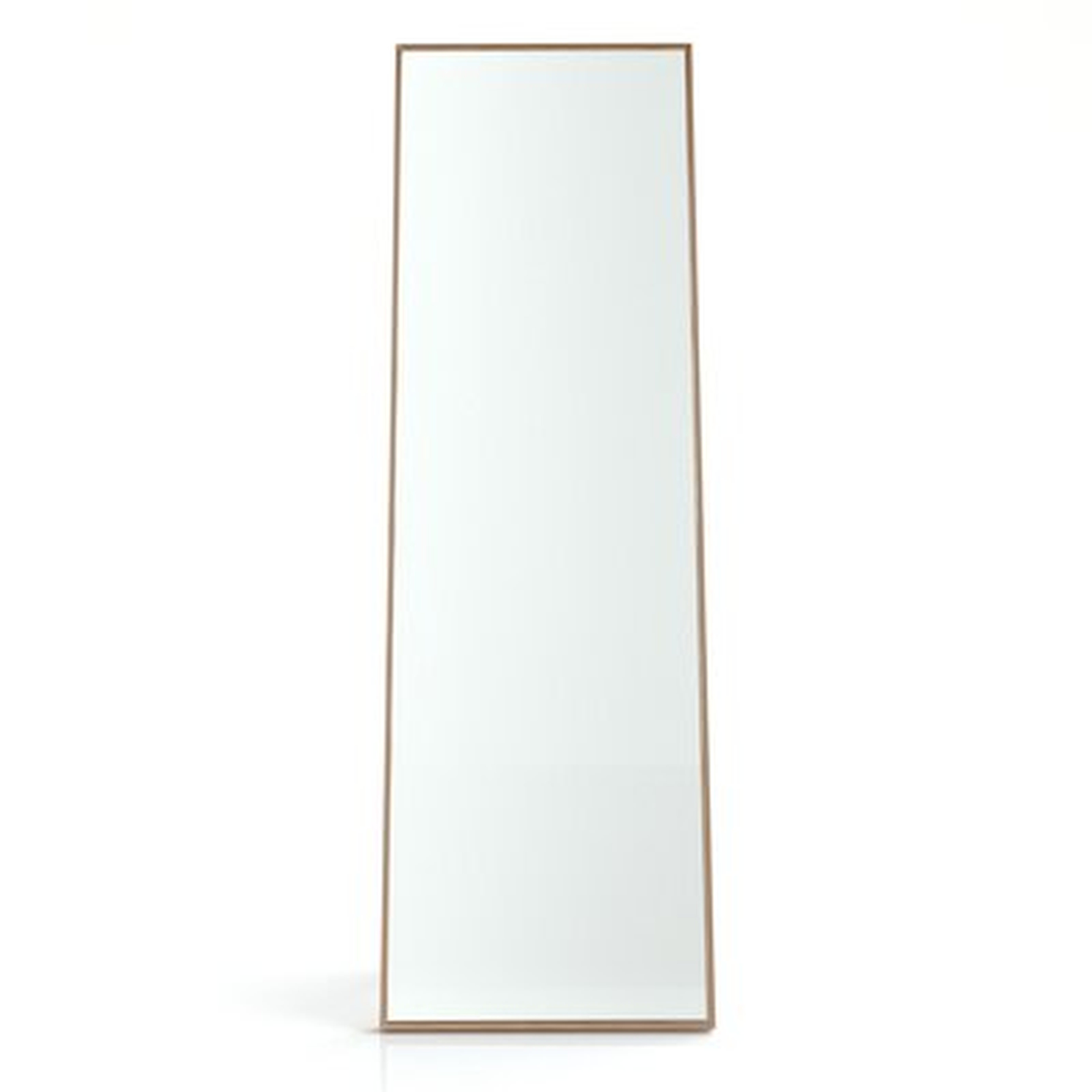 63"×20" Full Length Floor Standing Wall Mirror, Gold - Wayfair
