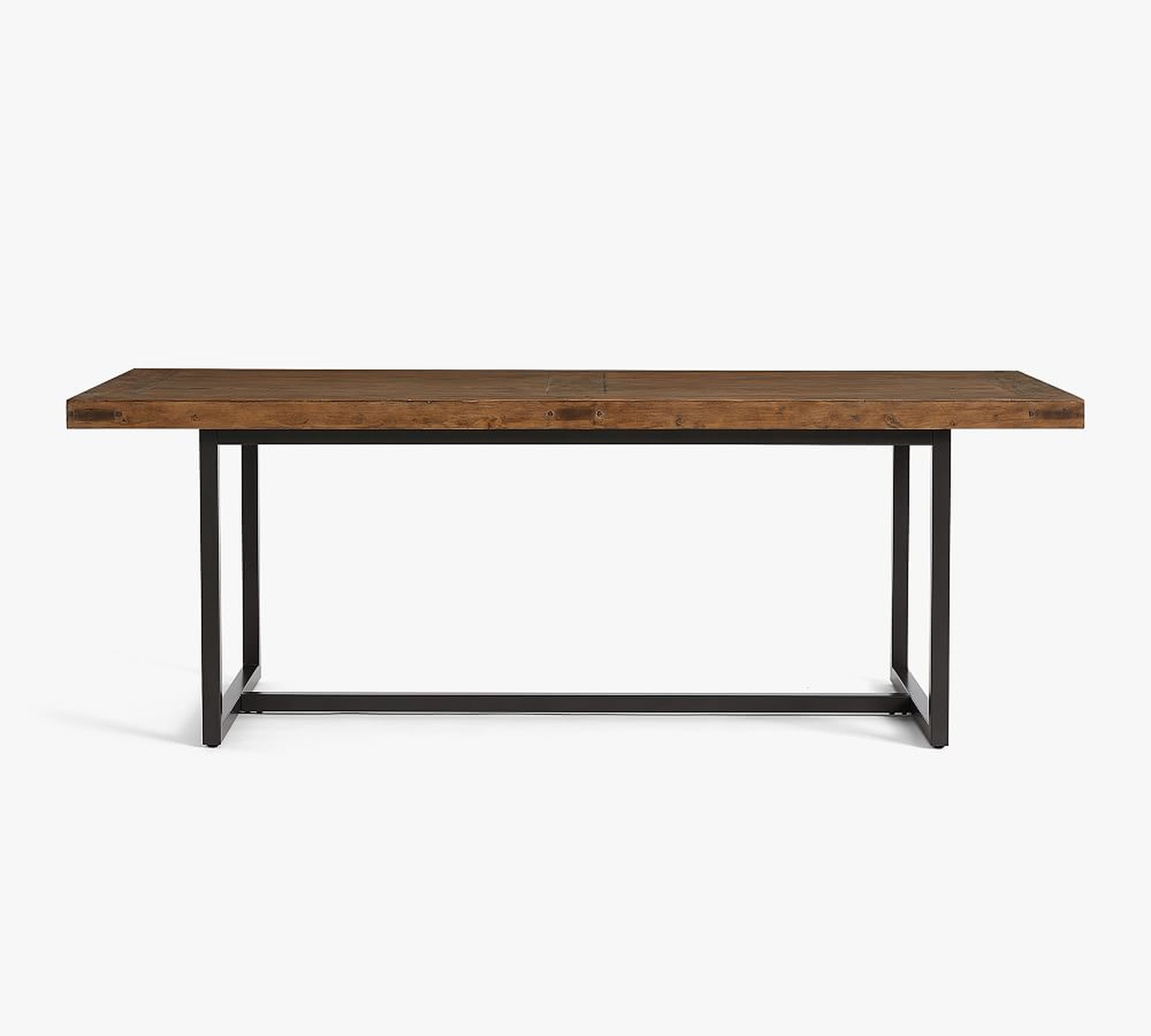 Malcolm Extending Dining Table, Glazed Pine, 86"-122"L - Pottery Barn