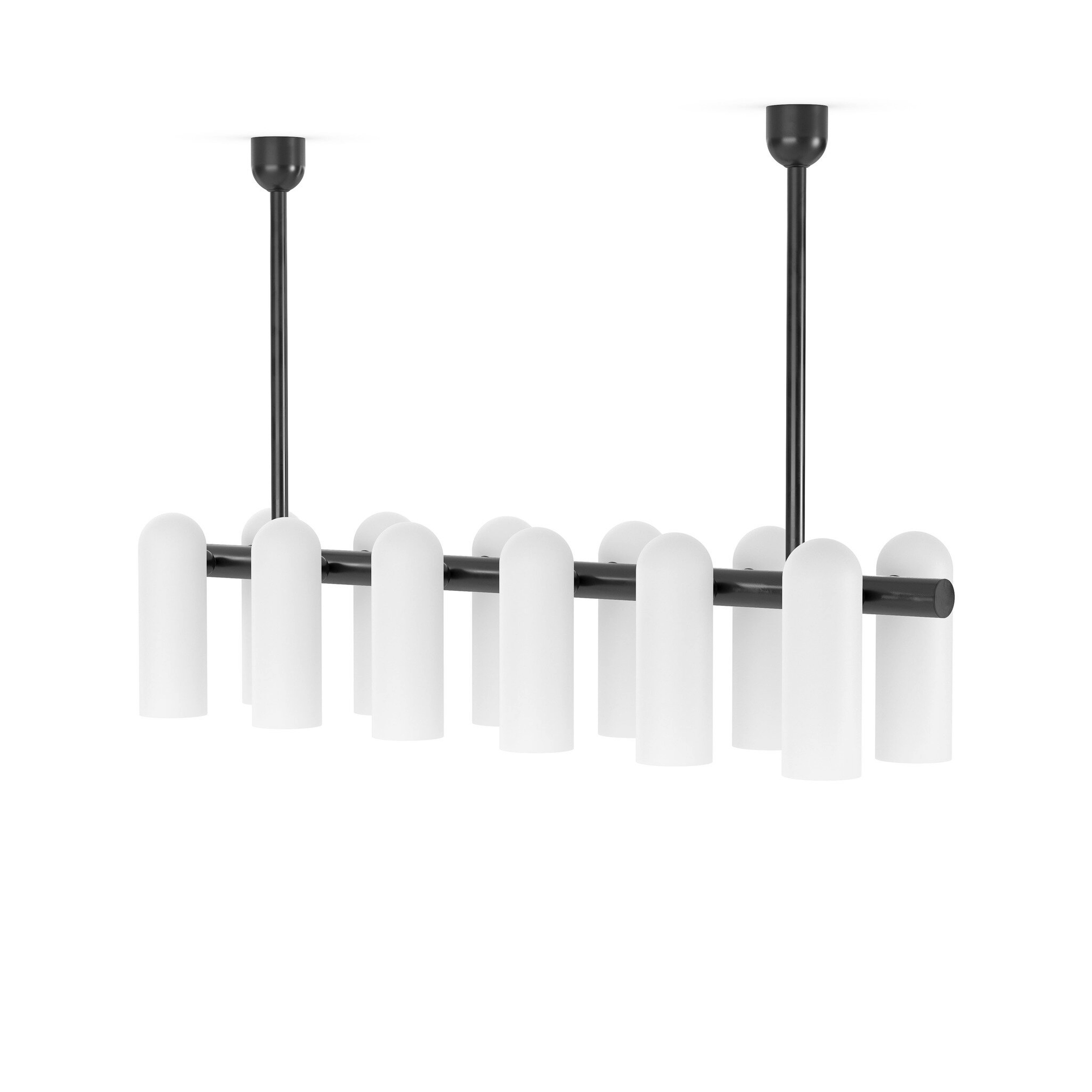 Odyssey Linear MD Chandelier - Black Gunmetal - Four Hands