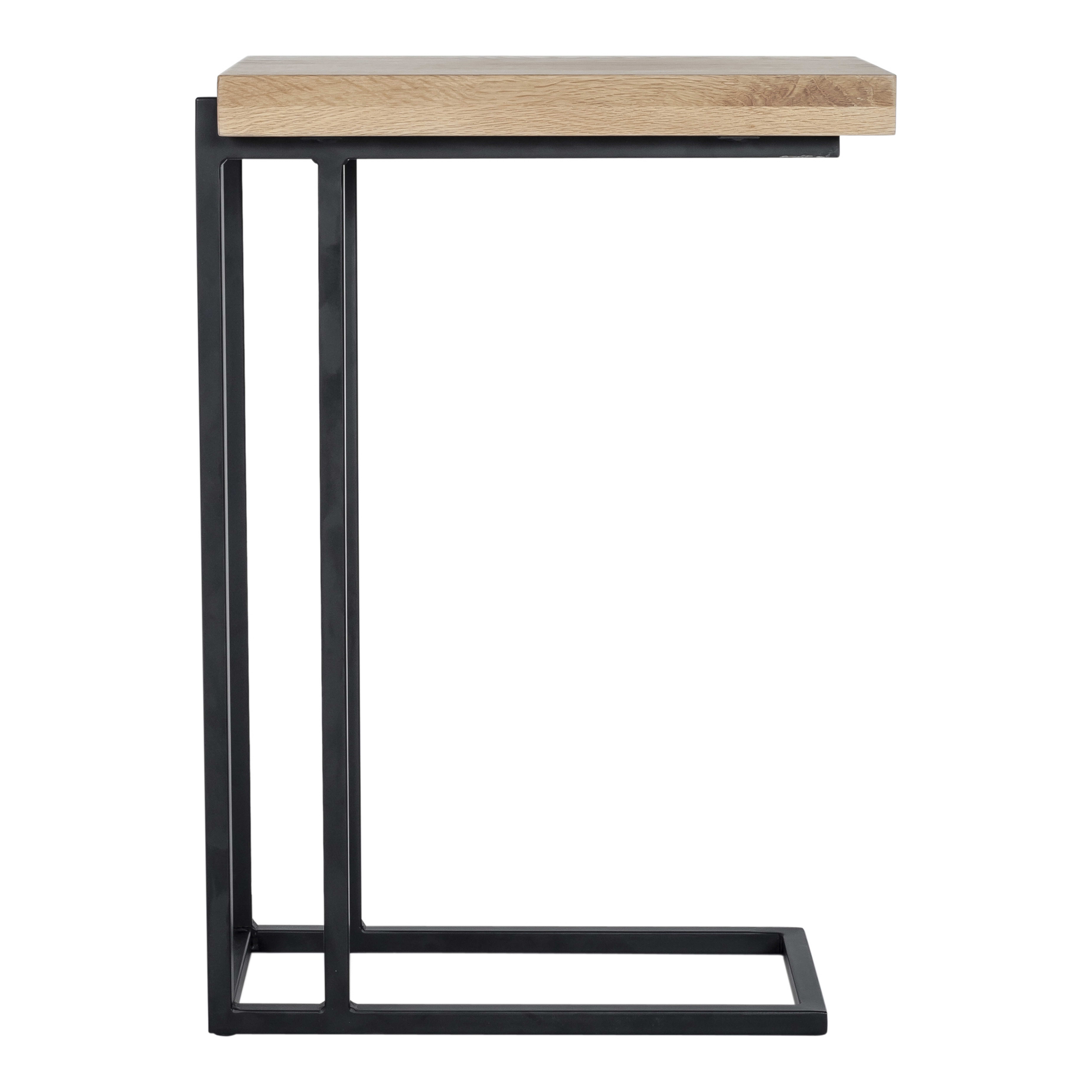 Mila C Shaped Side Table Natural - Moes Home Collection