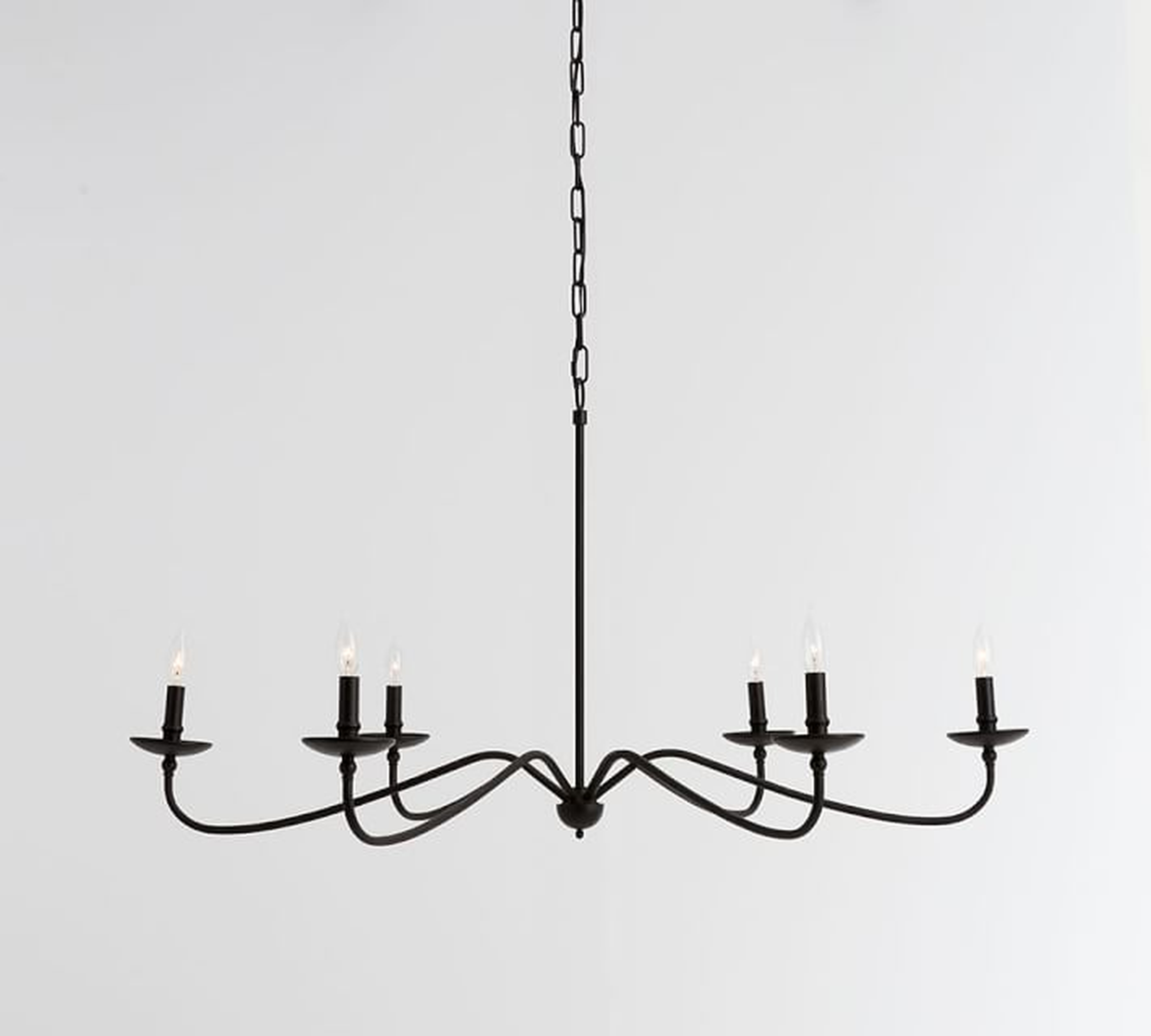 Lucca Iron Chandelier, Bronze, Large - Pottery Barn