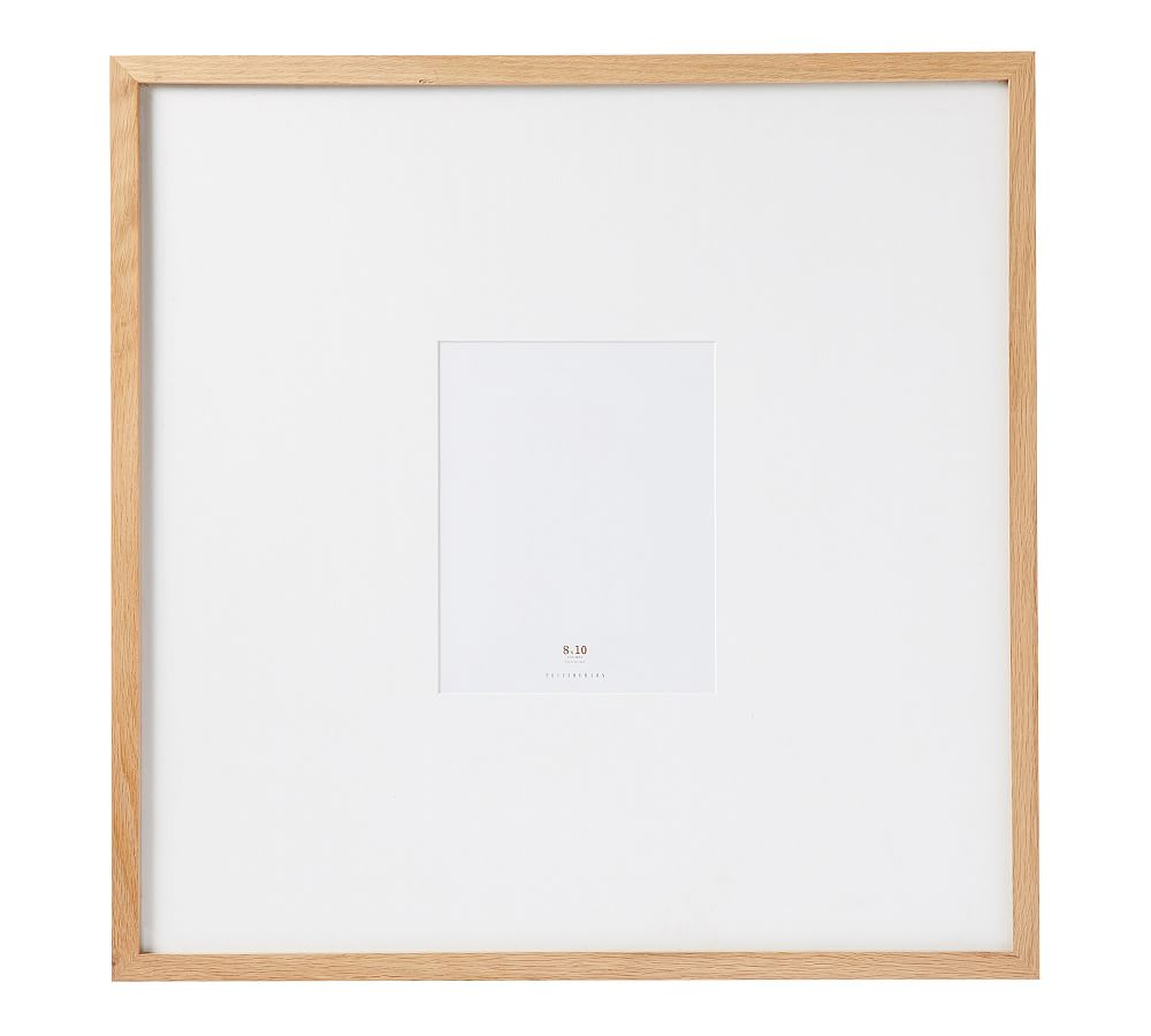 Wood Gallery Single Opening Oversized Mat Frame, 8x10 (25x25 overall) - Natural - Pottery Barn