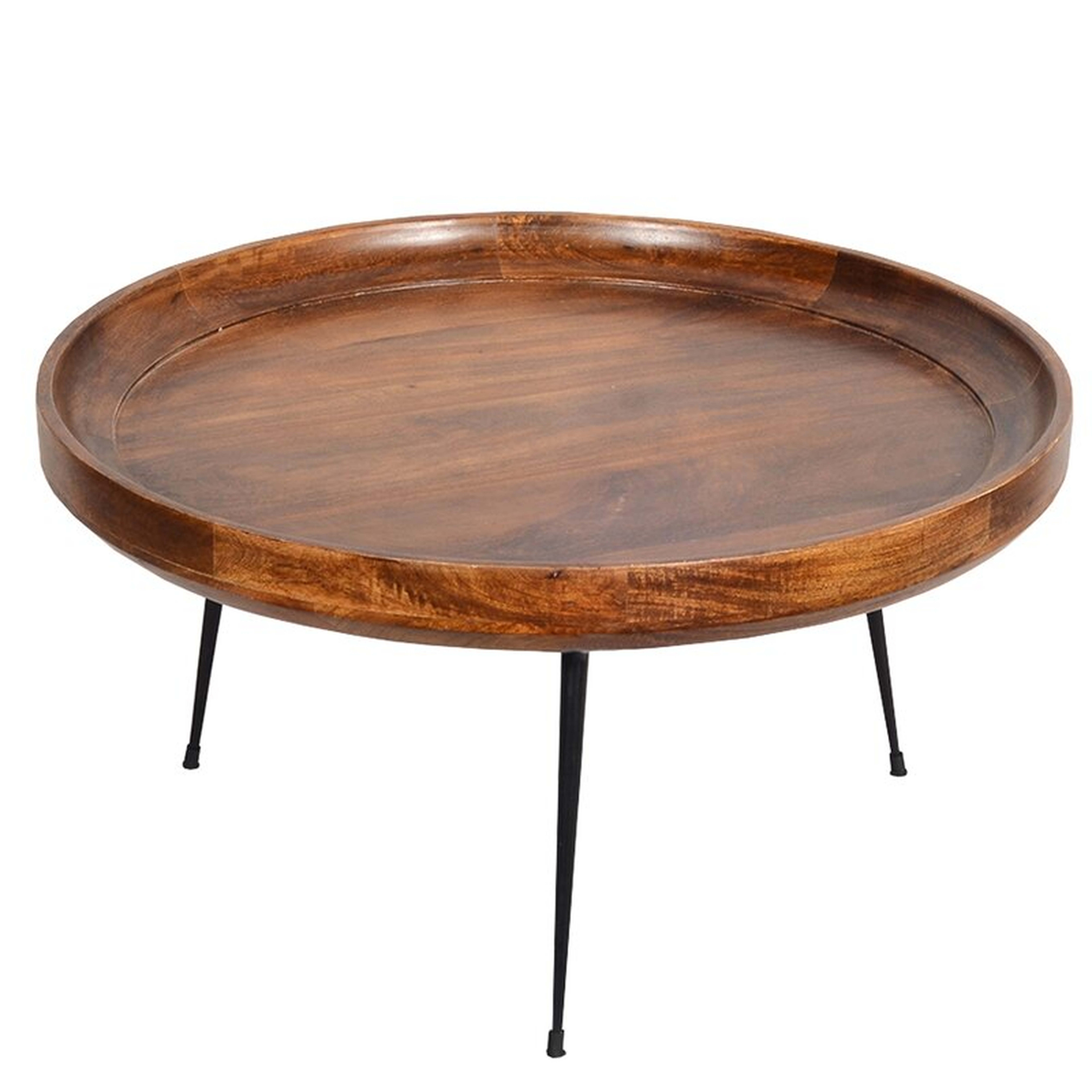 Annabel Round Mango Wood Coffee Table - Wayfair