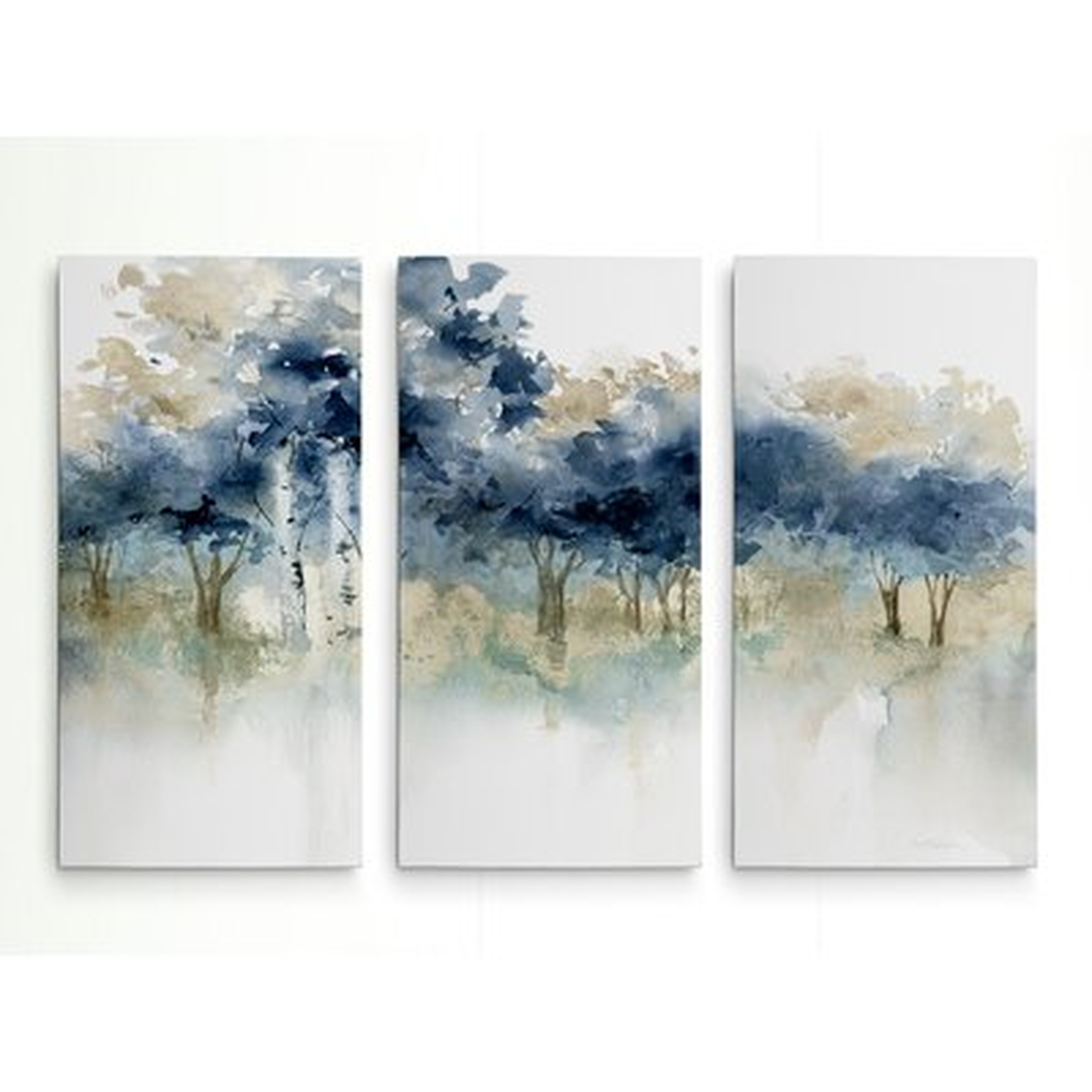 'Waters Edge I' - 3 Piece Wrapped Canvas Multi-Piece Image Print - Wayfair