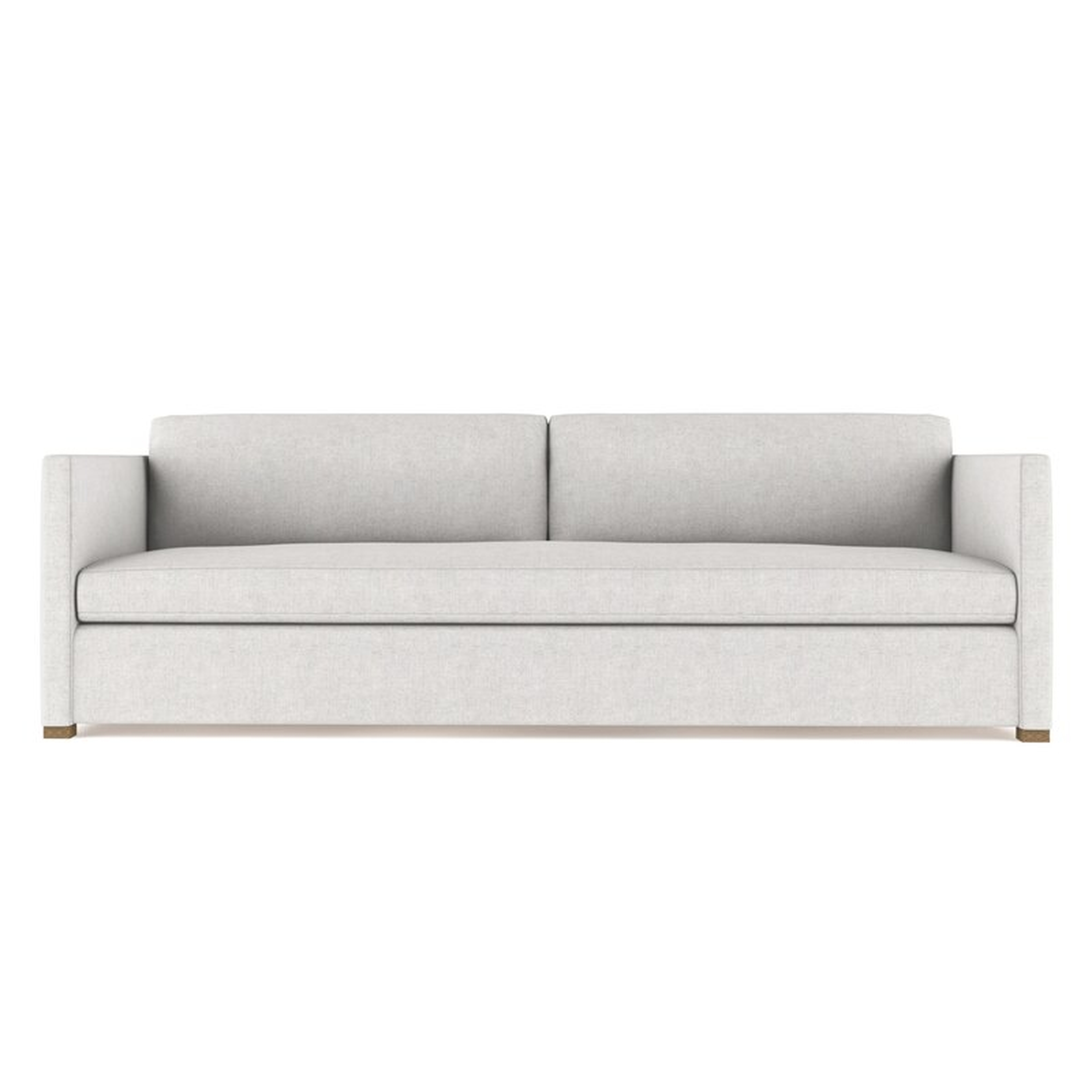 Tandem Arbor Madison Square Arm Sofa Fabric: Silver Streak Velvet, Size: 33" H x 72" W x 41" D - Perigold