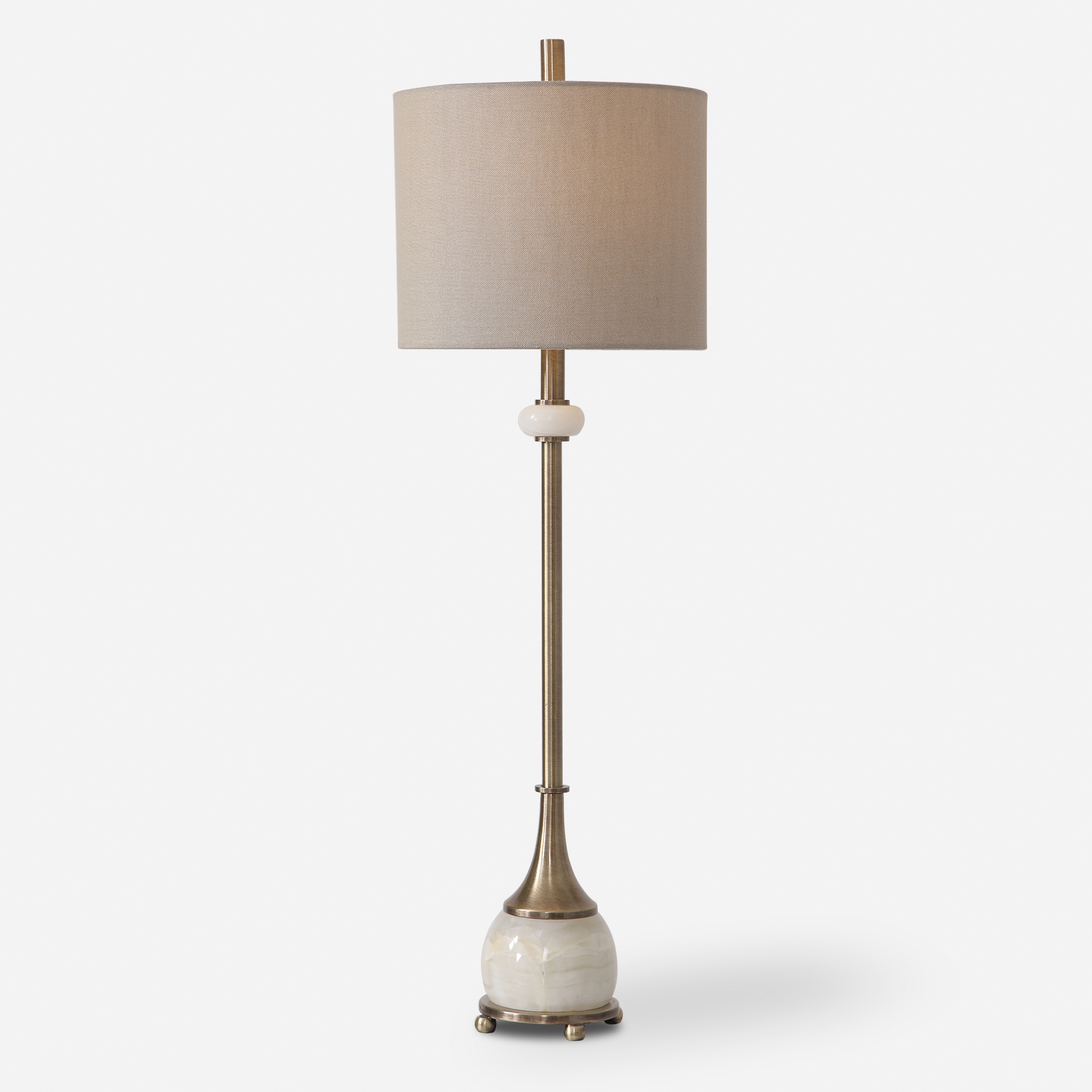 Natania Plated Brass Buffet Lamp - Uttermost