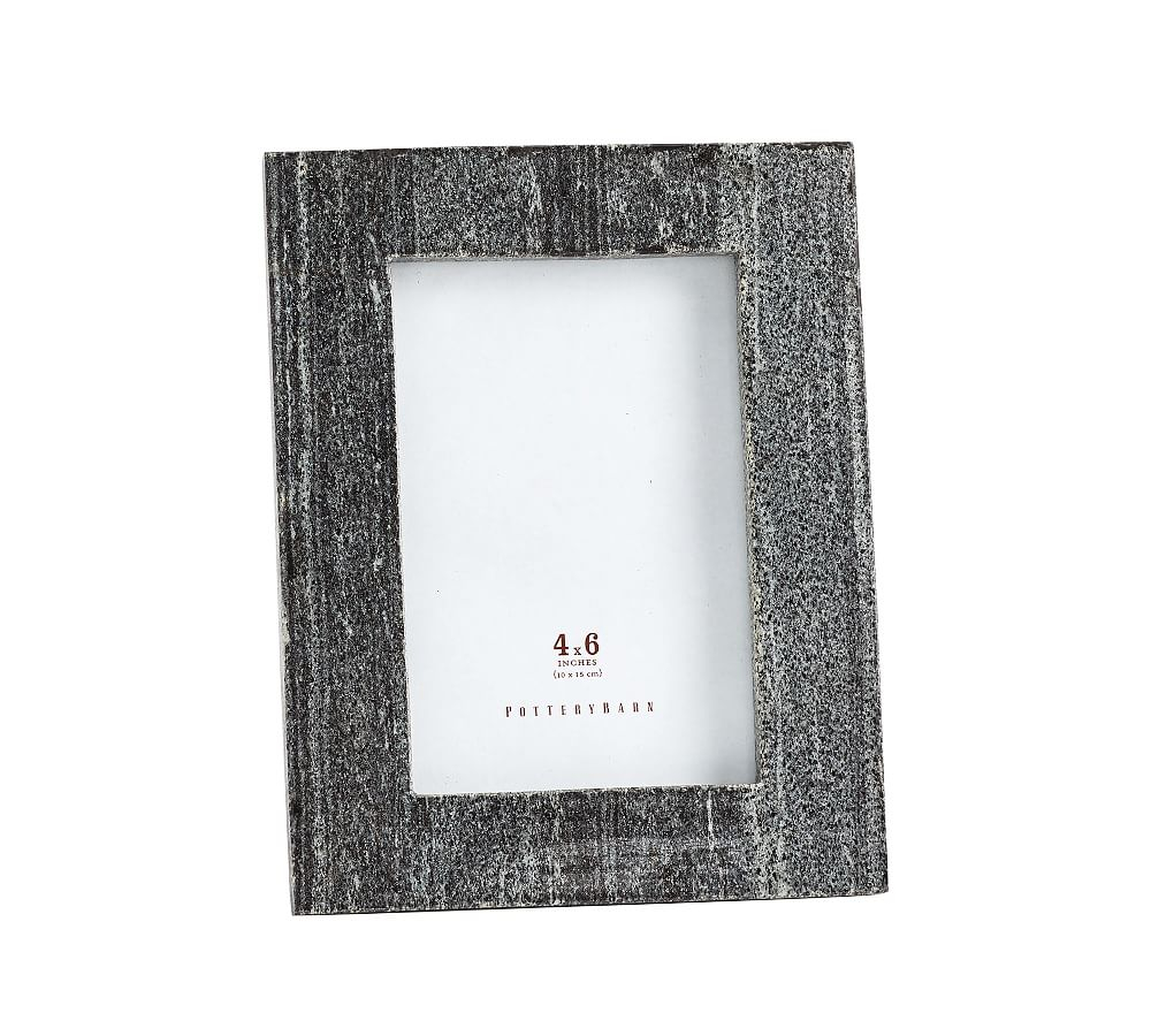 Marble Picture Frame, Black, 4" x 6" - Pottery Barn