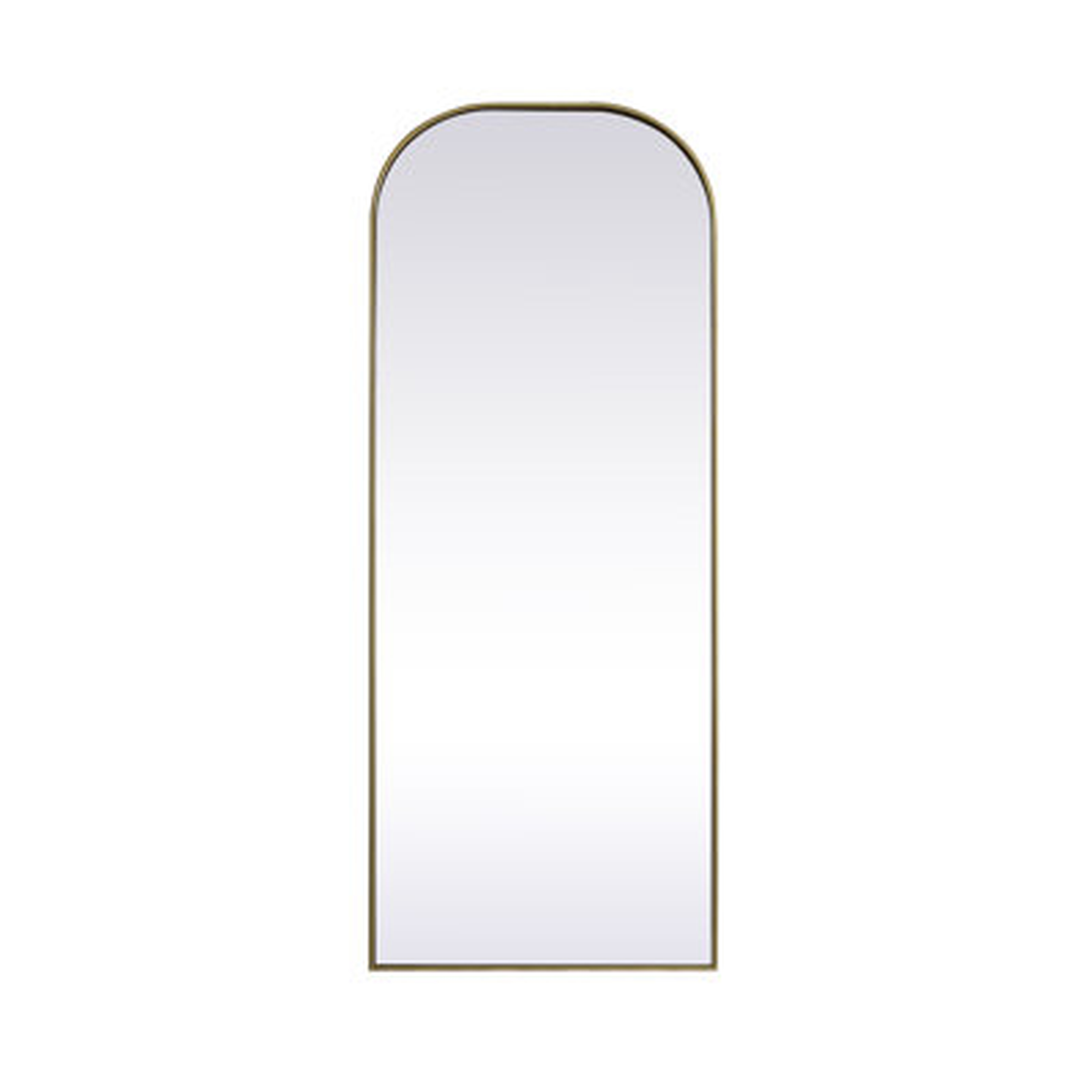 Savina Wide Arch Standing Metal Mirror - Wayfair