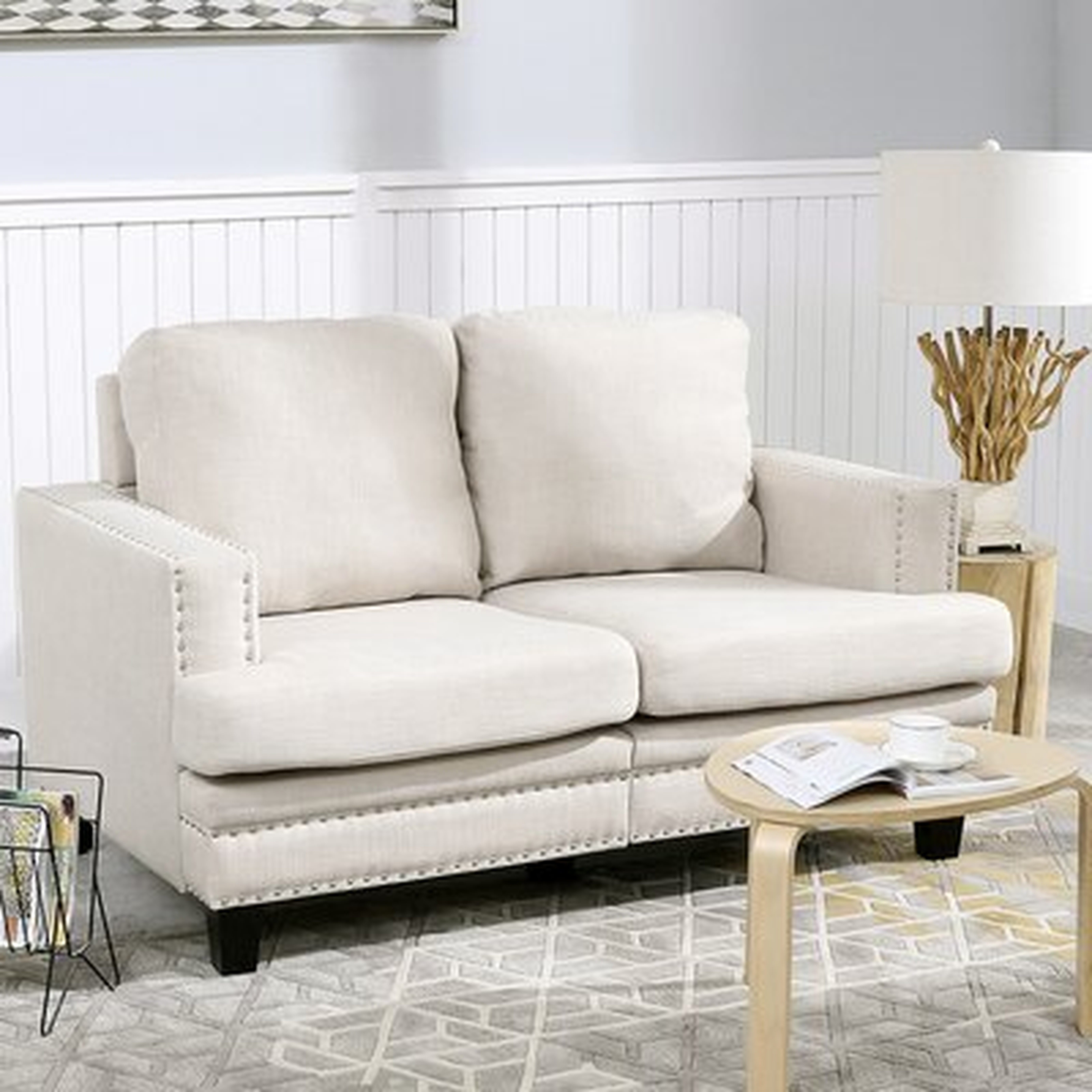 Charmane 52.7" Square Arms Loveseat - Wayfair