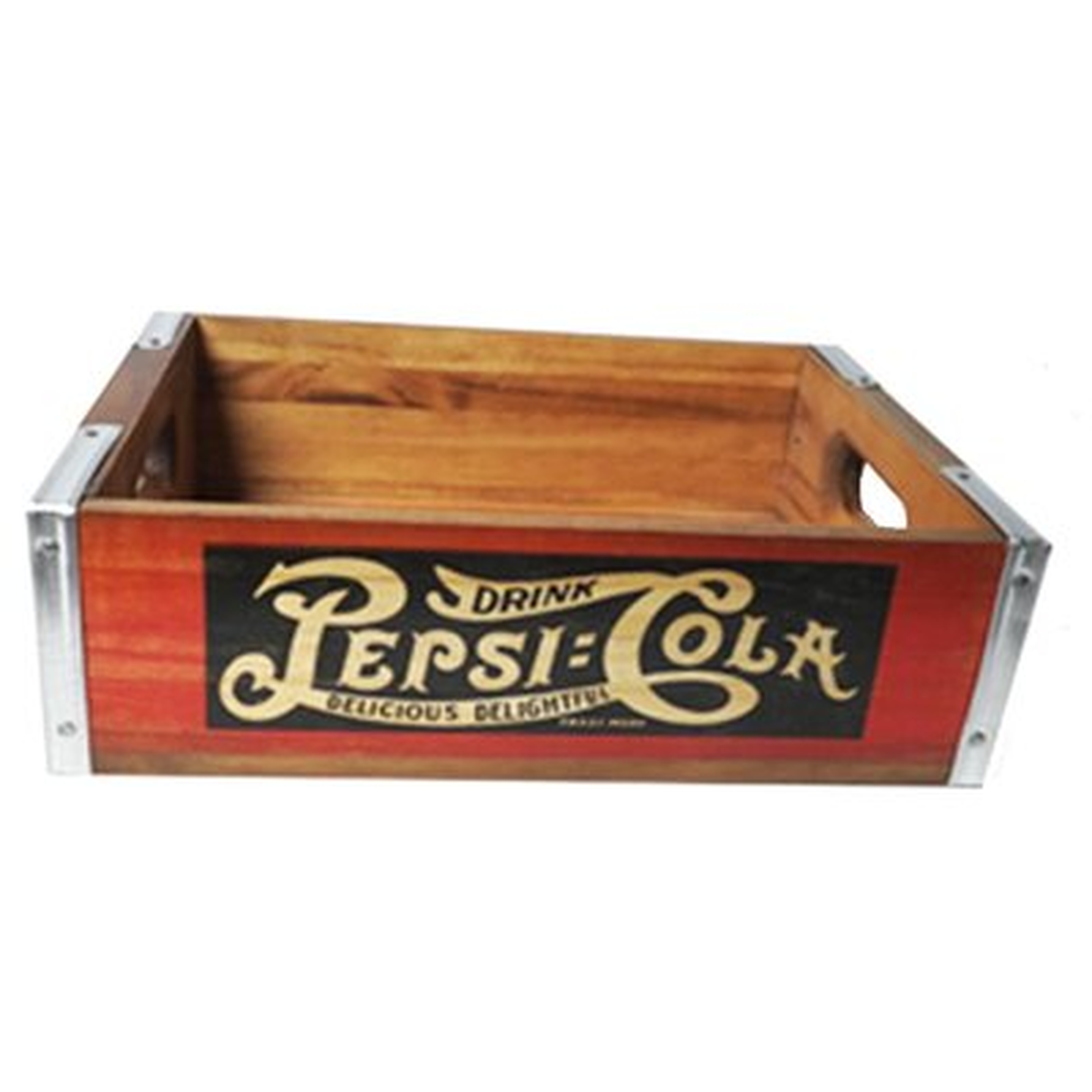 Pepsi Open Solid Wood Crate - Wayfair