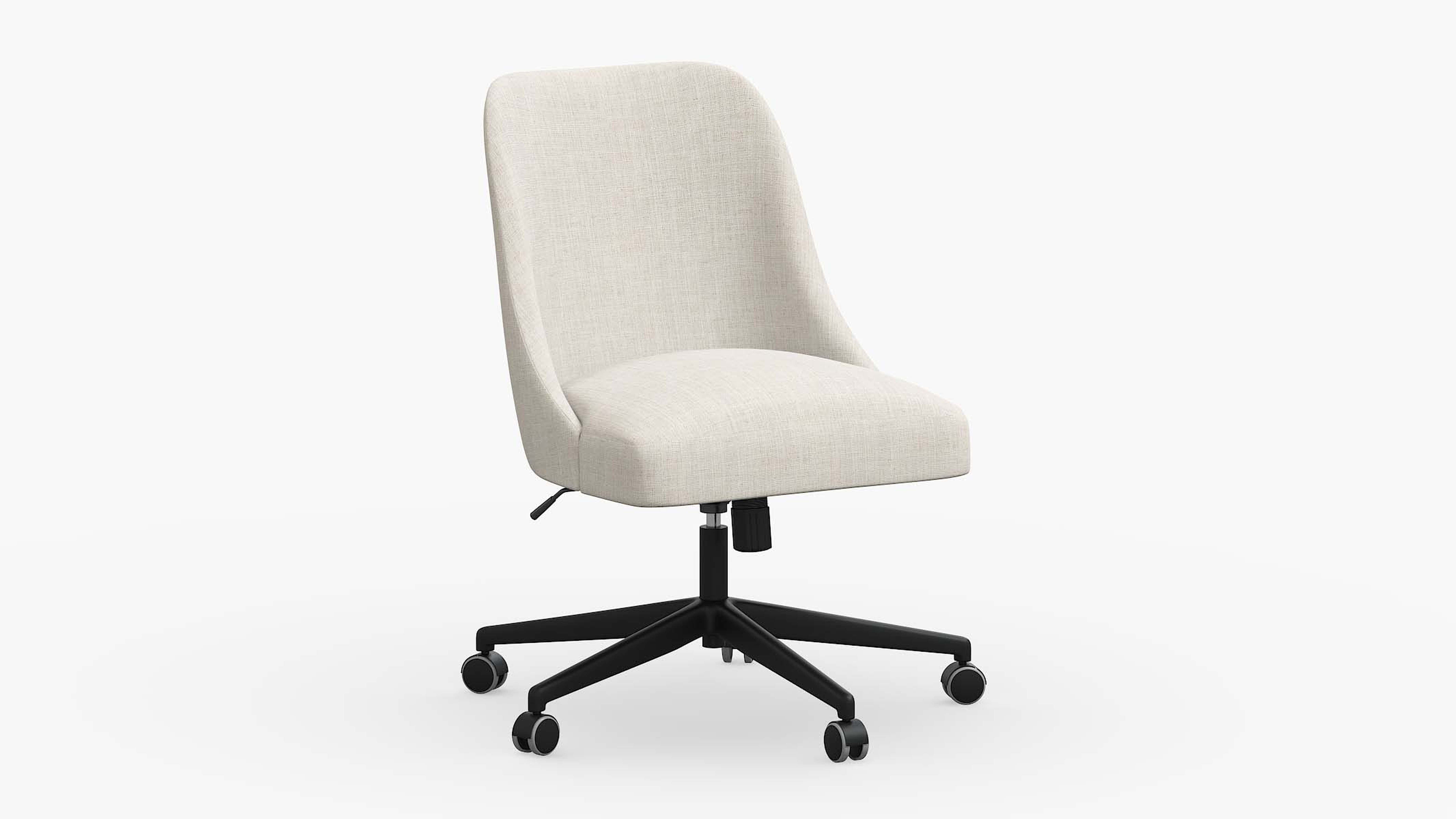 Tailored Task Chair, Talc Everyday Linen - The Inside