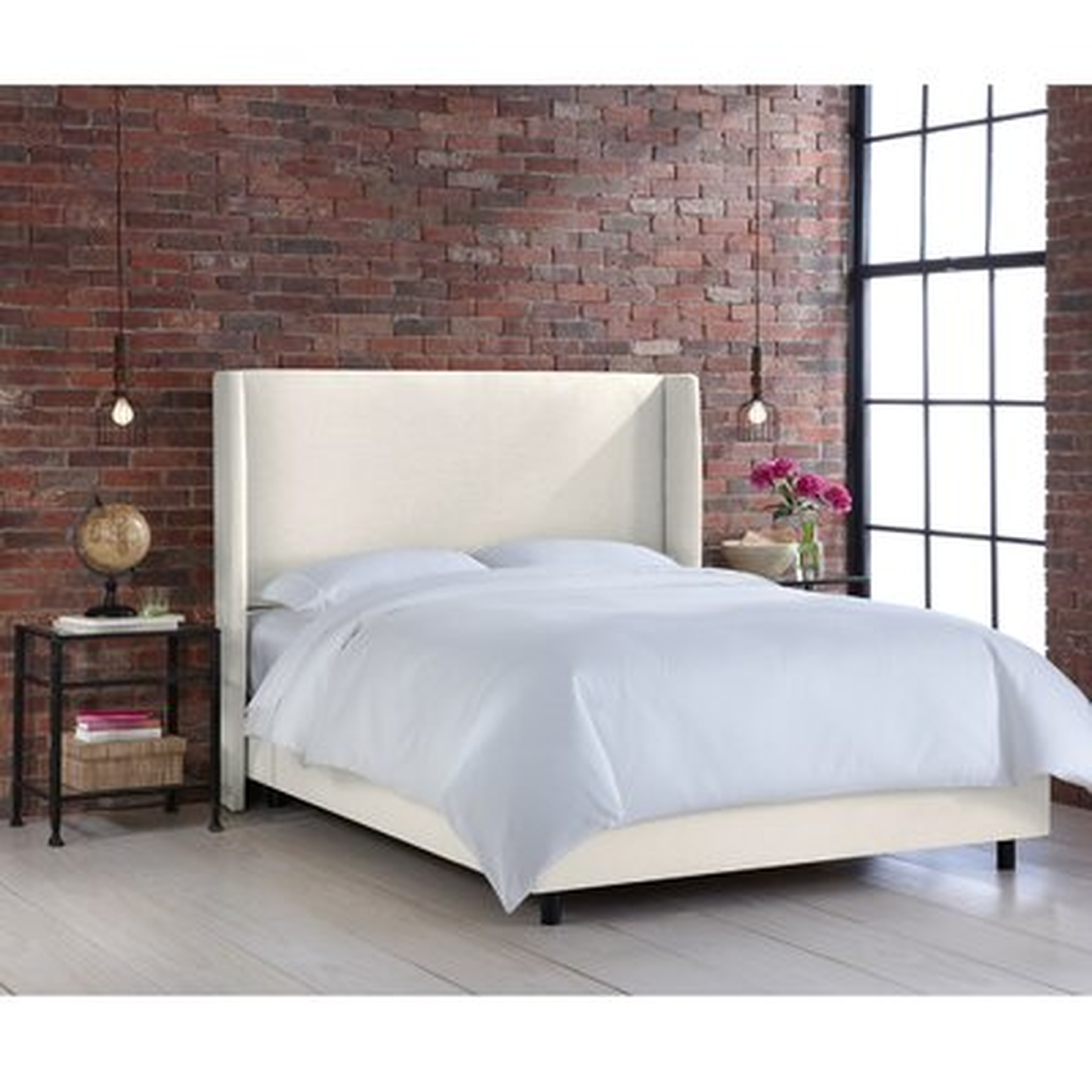 Carey Solid Wood and Upholstered Bed - AllModern