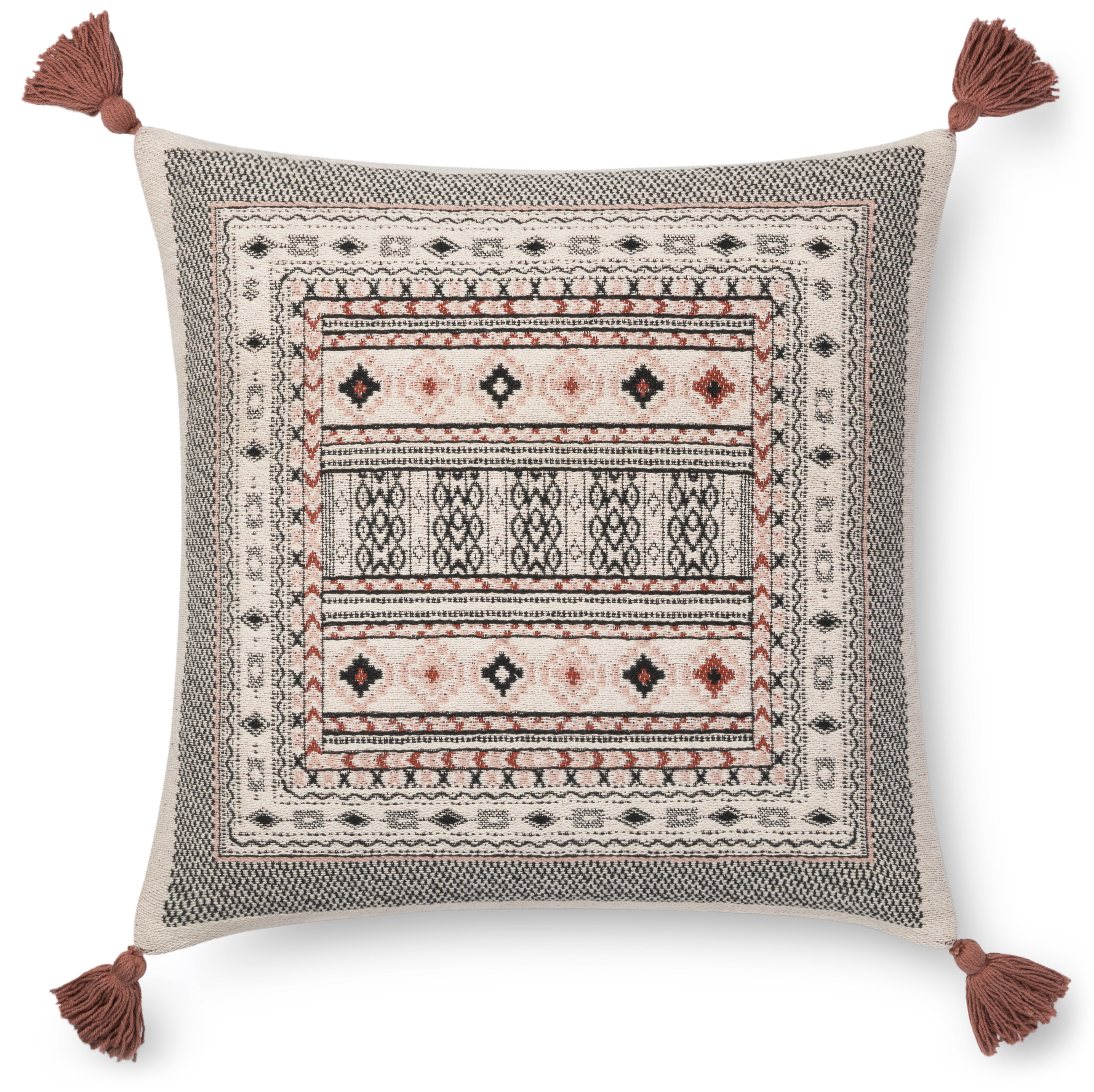 Justina Blakeney x Loloi PILLOWS P0672 Multi 22" x 22" Cover Only - Loloi Rugs