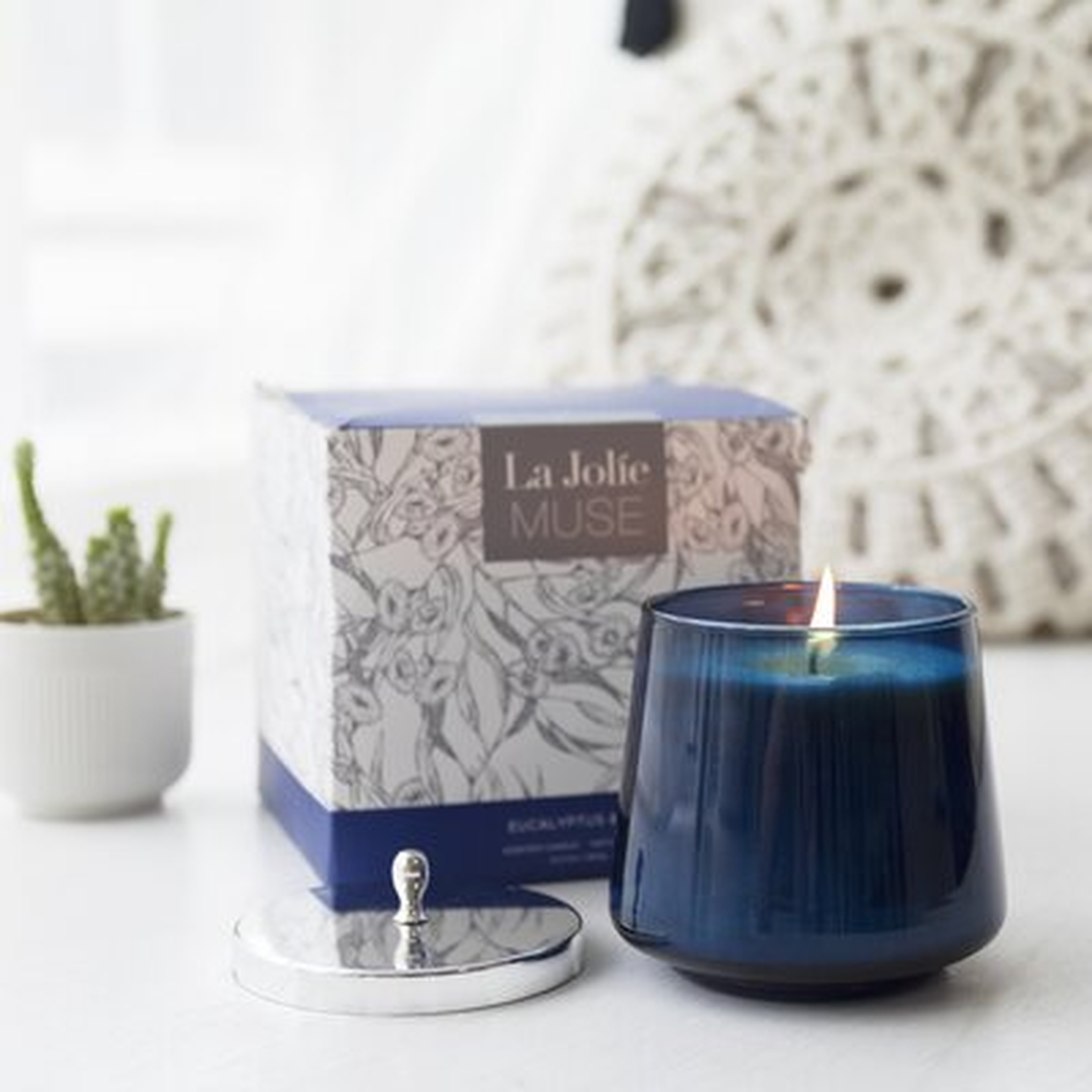 Eucalyptus & Fig Scented Jar Candle - Wayfair