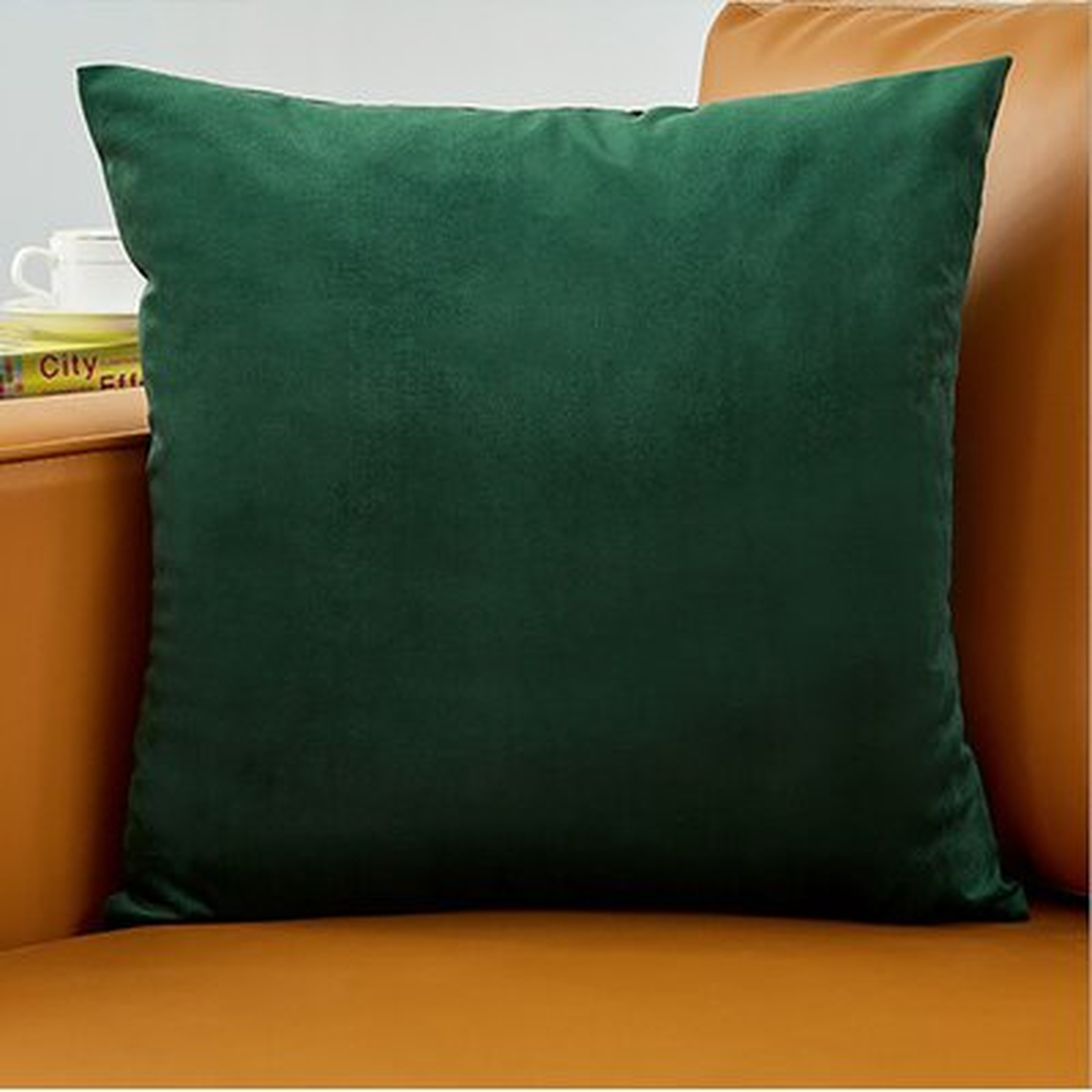 Hollander Square Velvet Pillow Cover & Insert - Wayfair