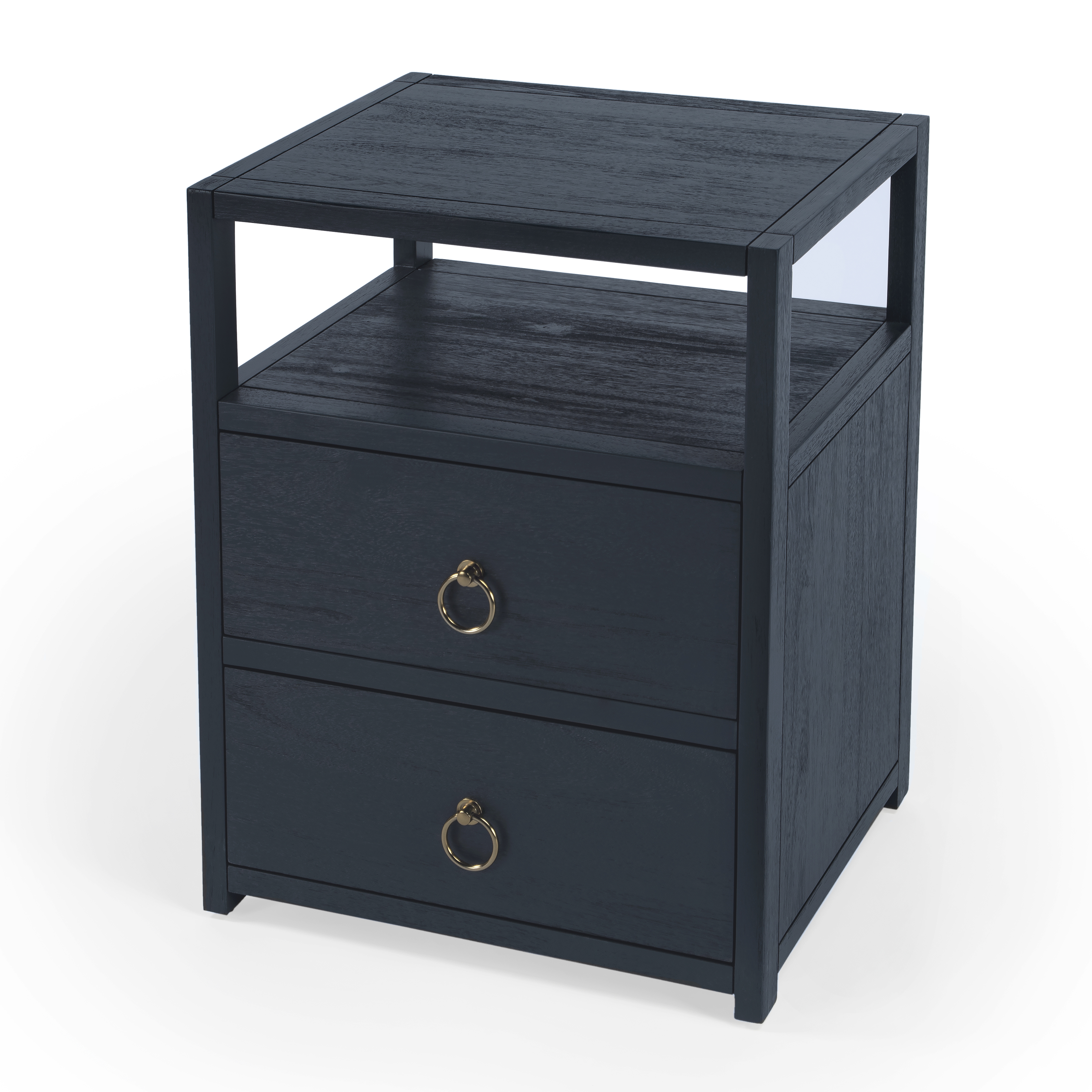 Lark Navy Blue Nightstand - Butler Specialty Co.