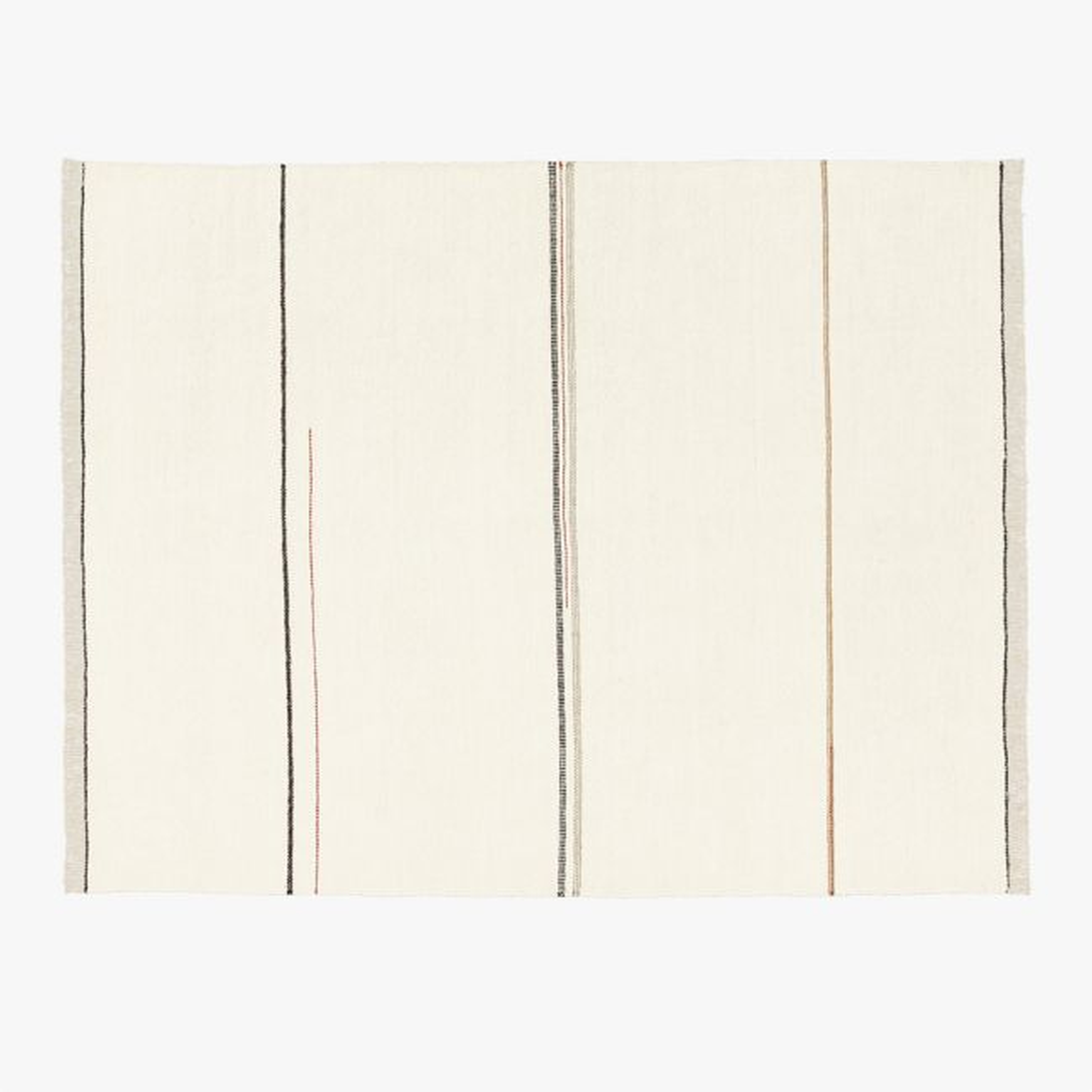 Preston Linen Blend Stripe Rug, 8'x10' - CB2