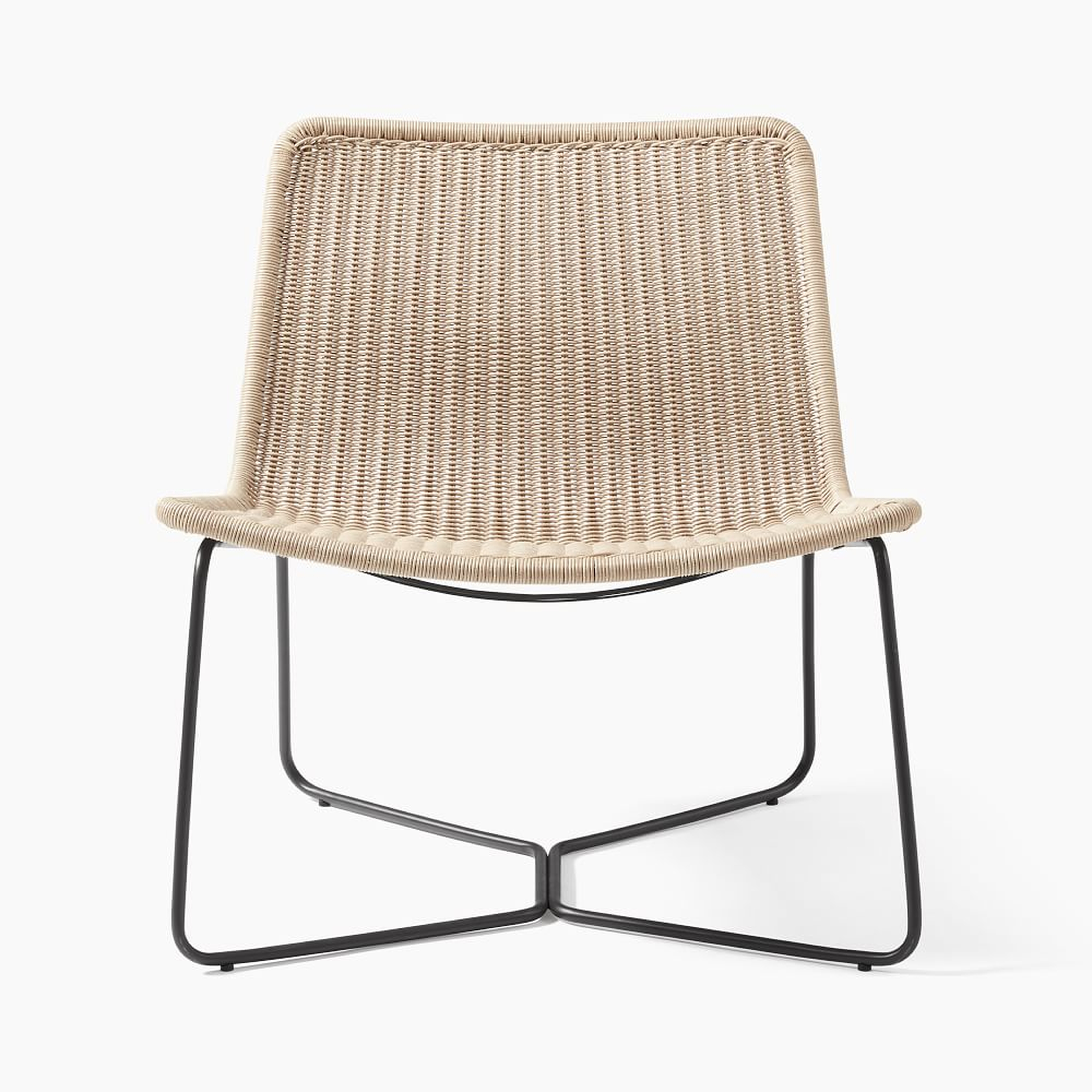 Outdoor Slope Collection Natural Lounge Chair - West Elm