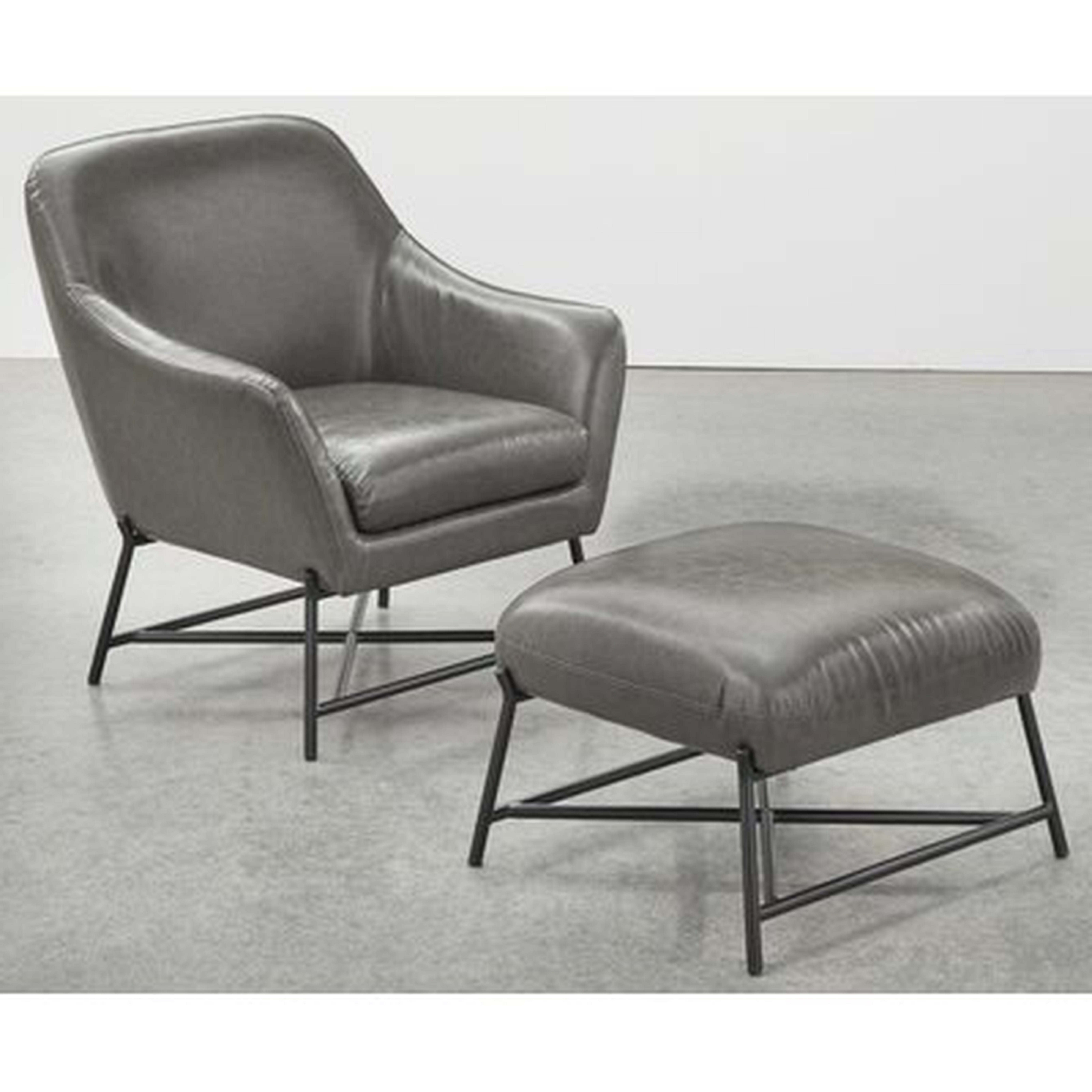 Minford 30.3'' Wide Lounge Chair and Ottoman - Wayfair