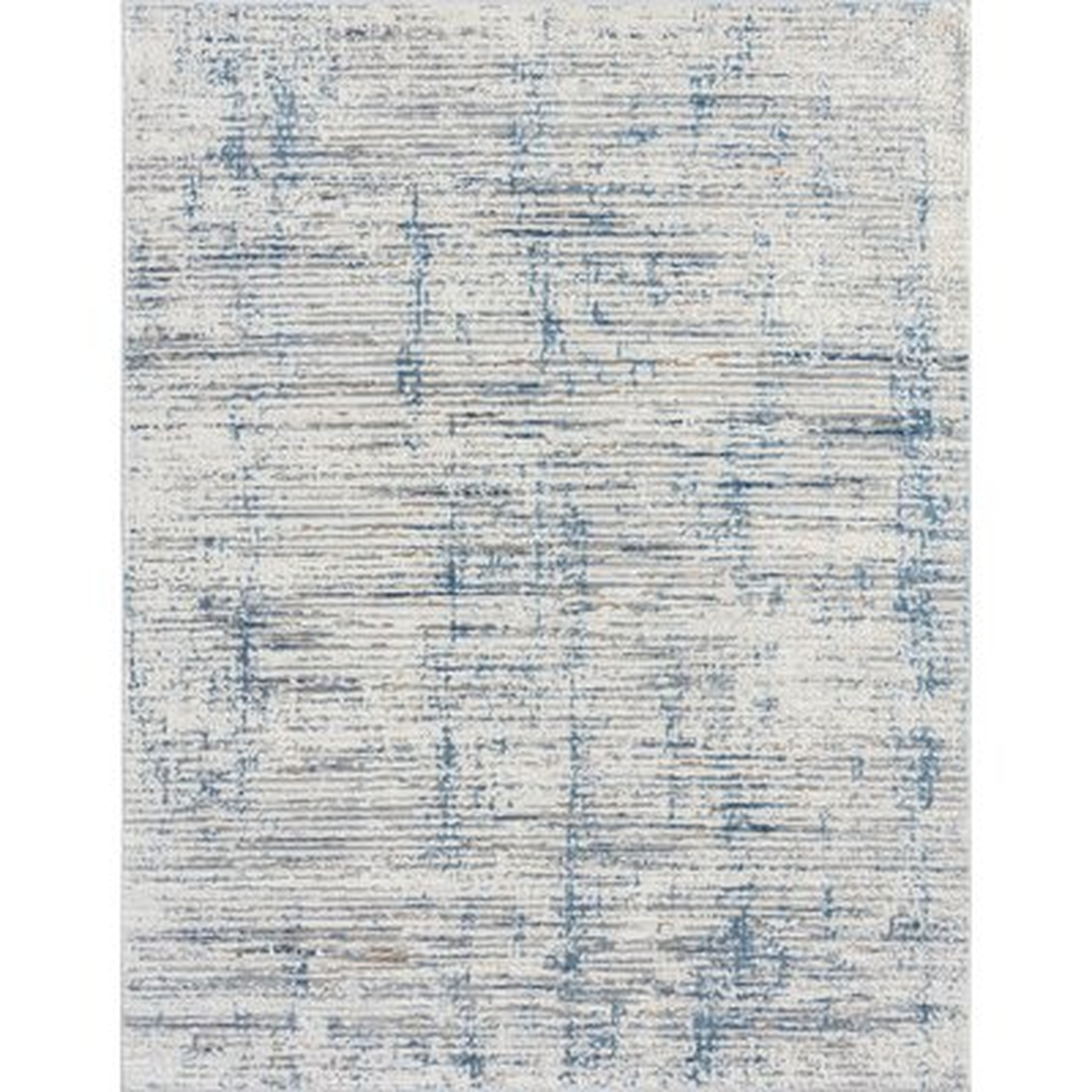Azure / White / Grey Area Rug - Wayfair