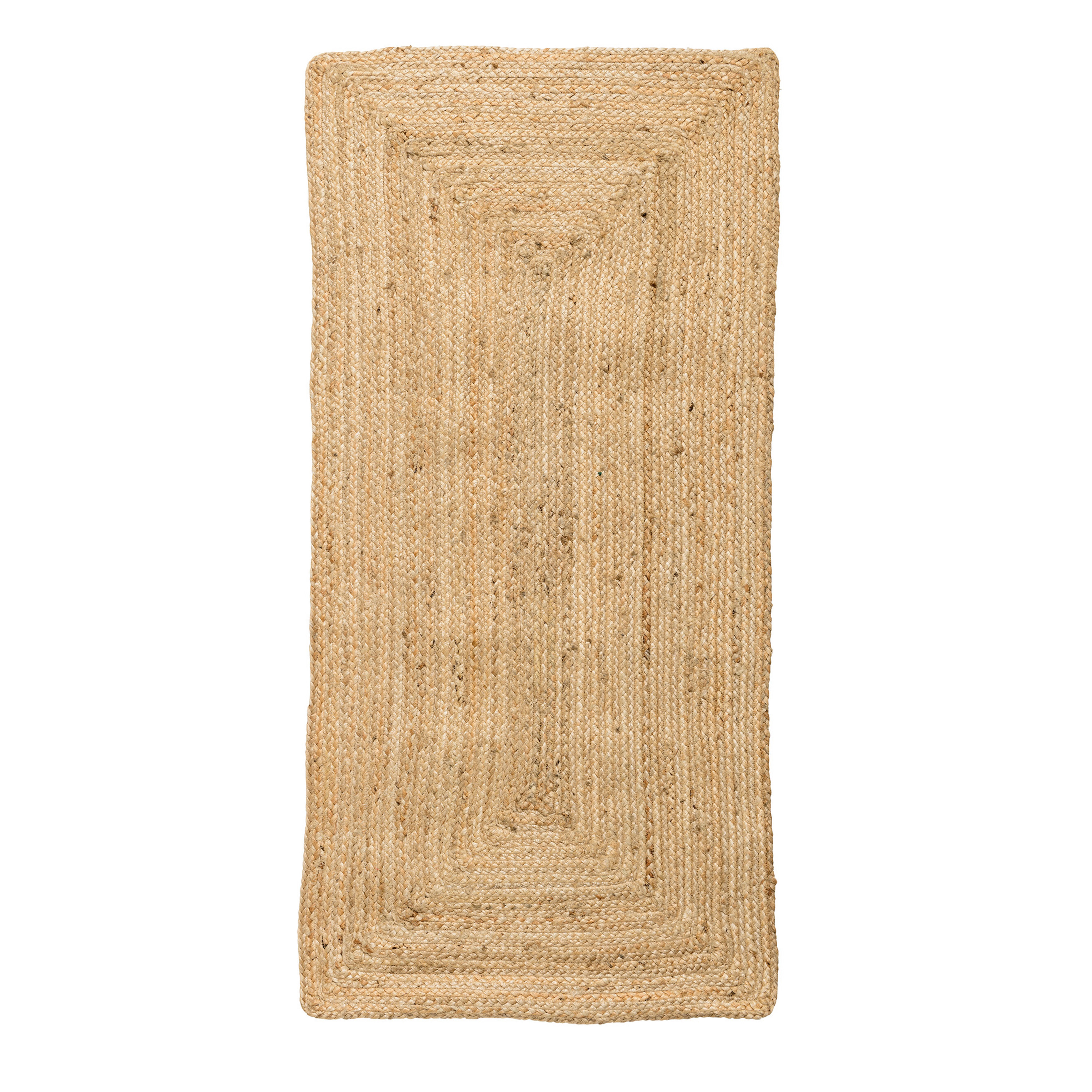Small Beige Rectangle Natural Seagrass Rug - Moss & Wilder