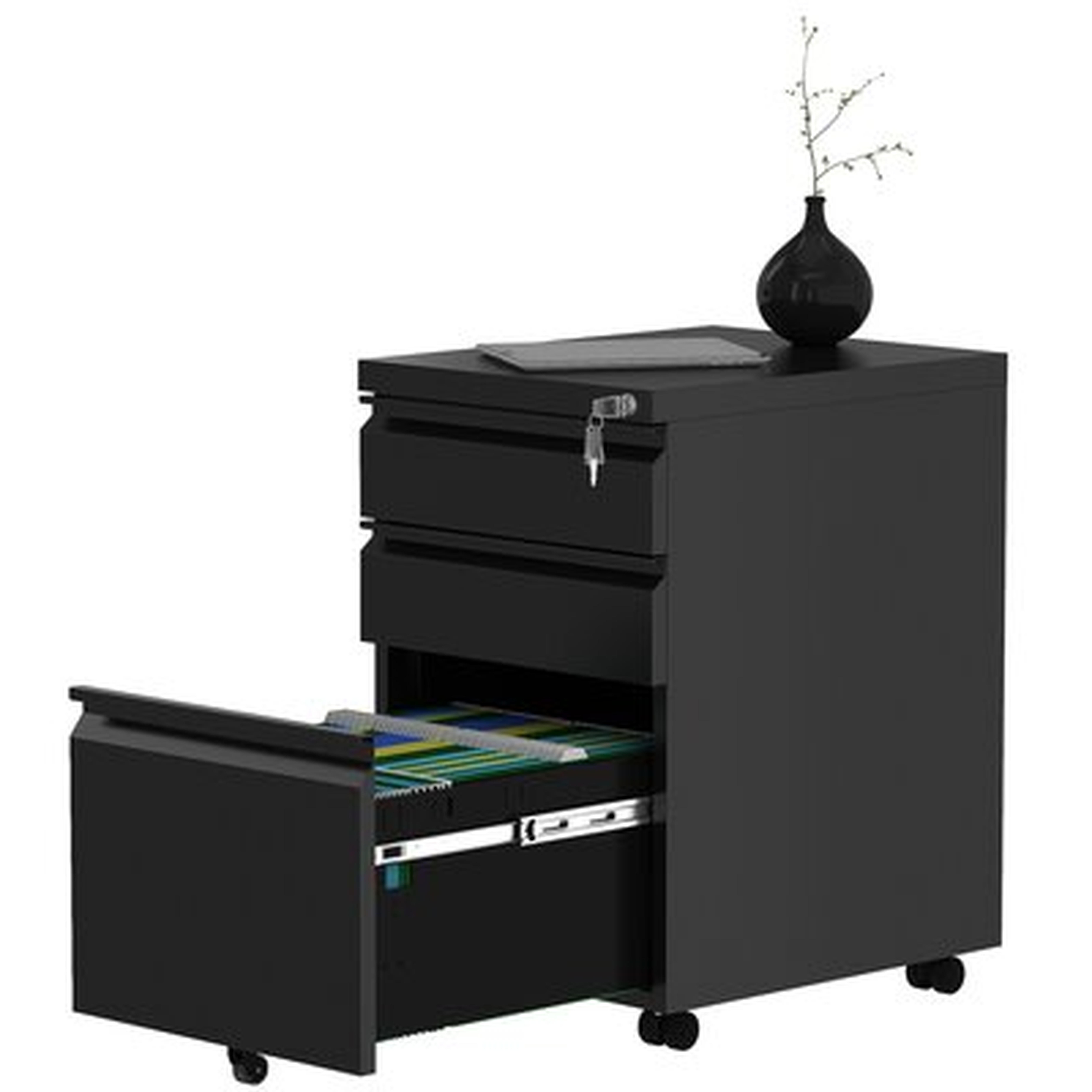 3-Drawer Portable File Cabinet - Wayfair