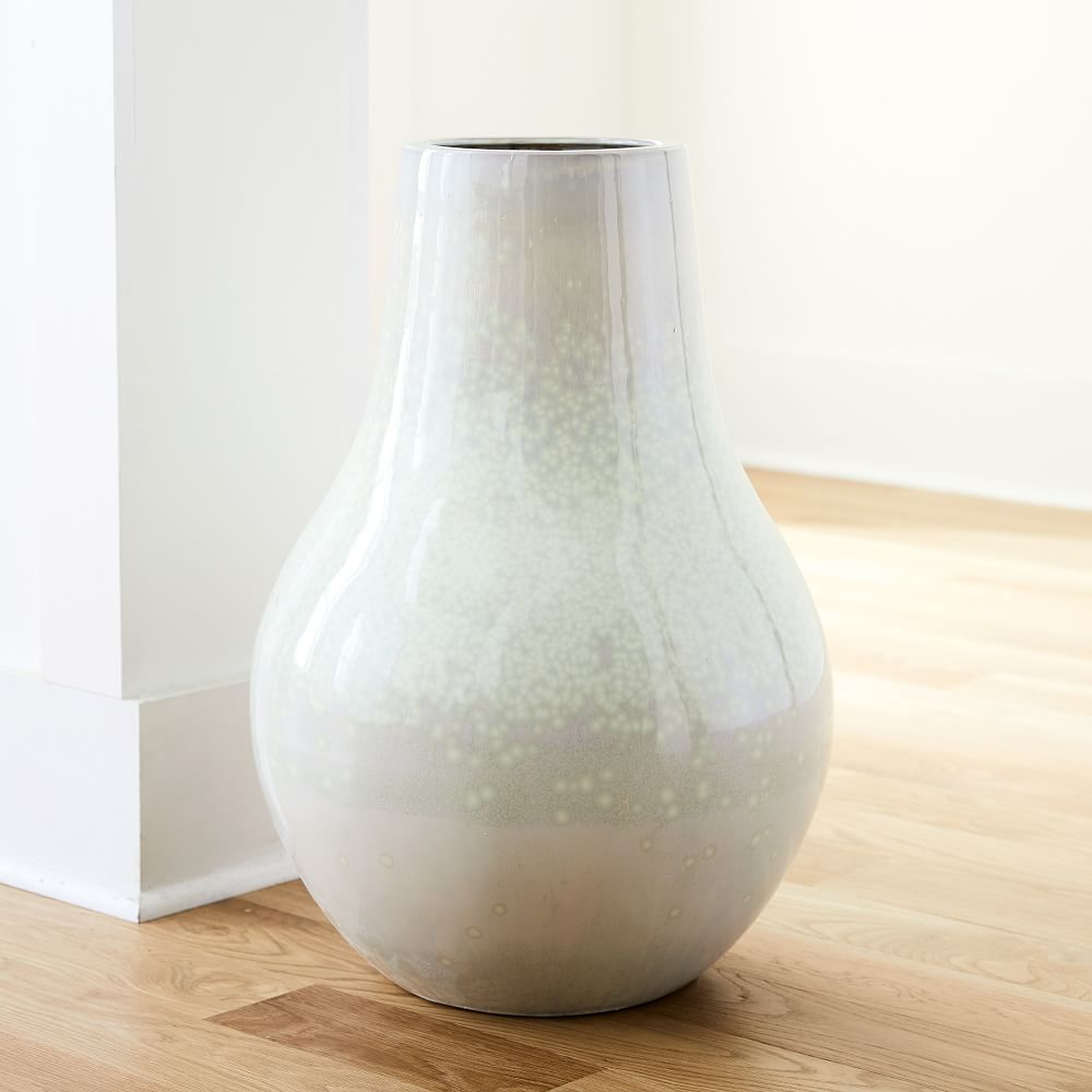 Reactive Floor Vases, Medium, White - West Elm