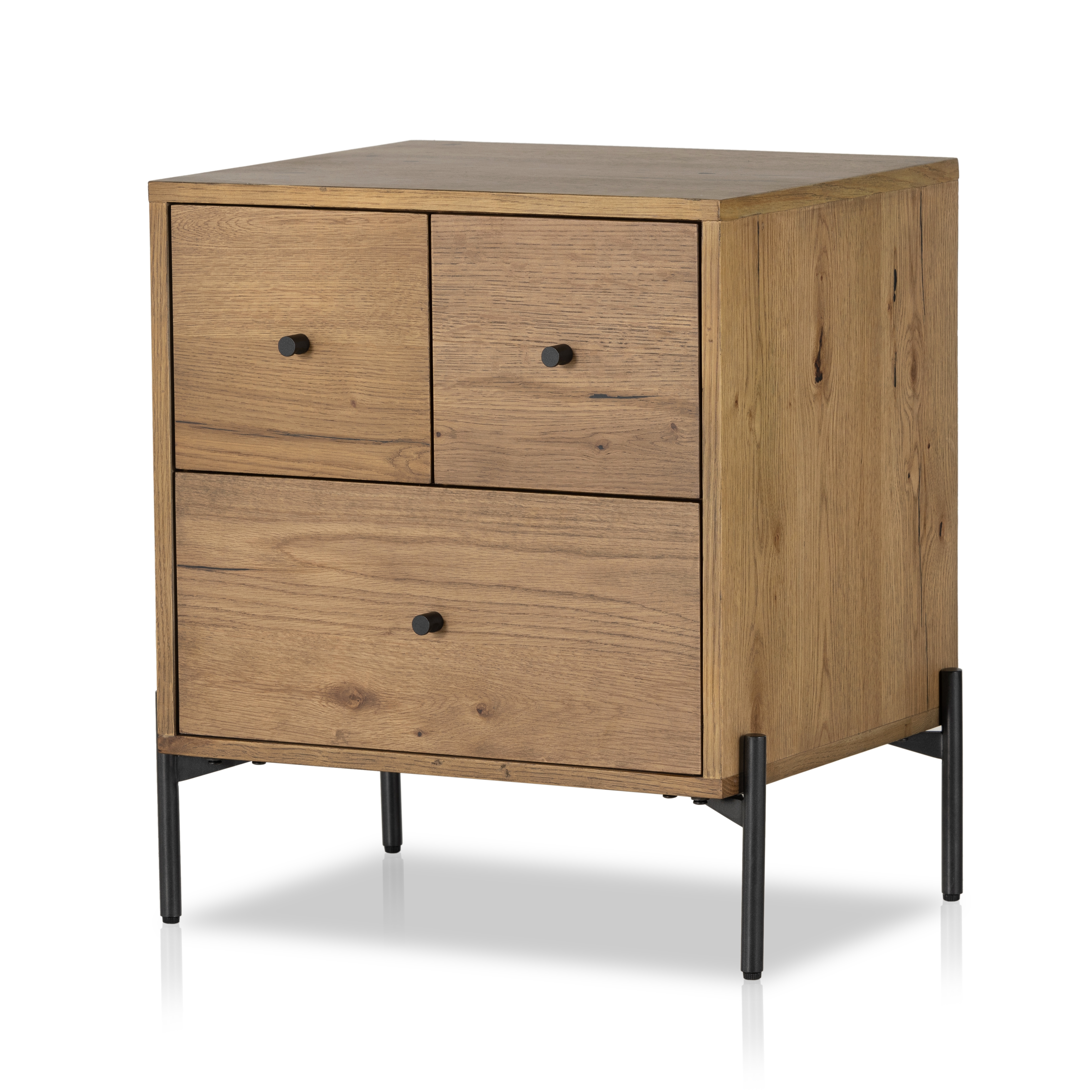 Eaton Nightstand-Amber Oak Resin - Four Hands