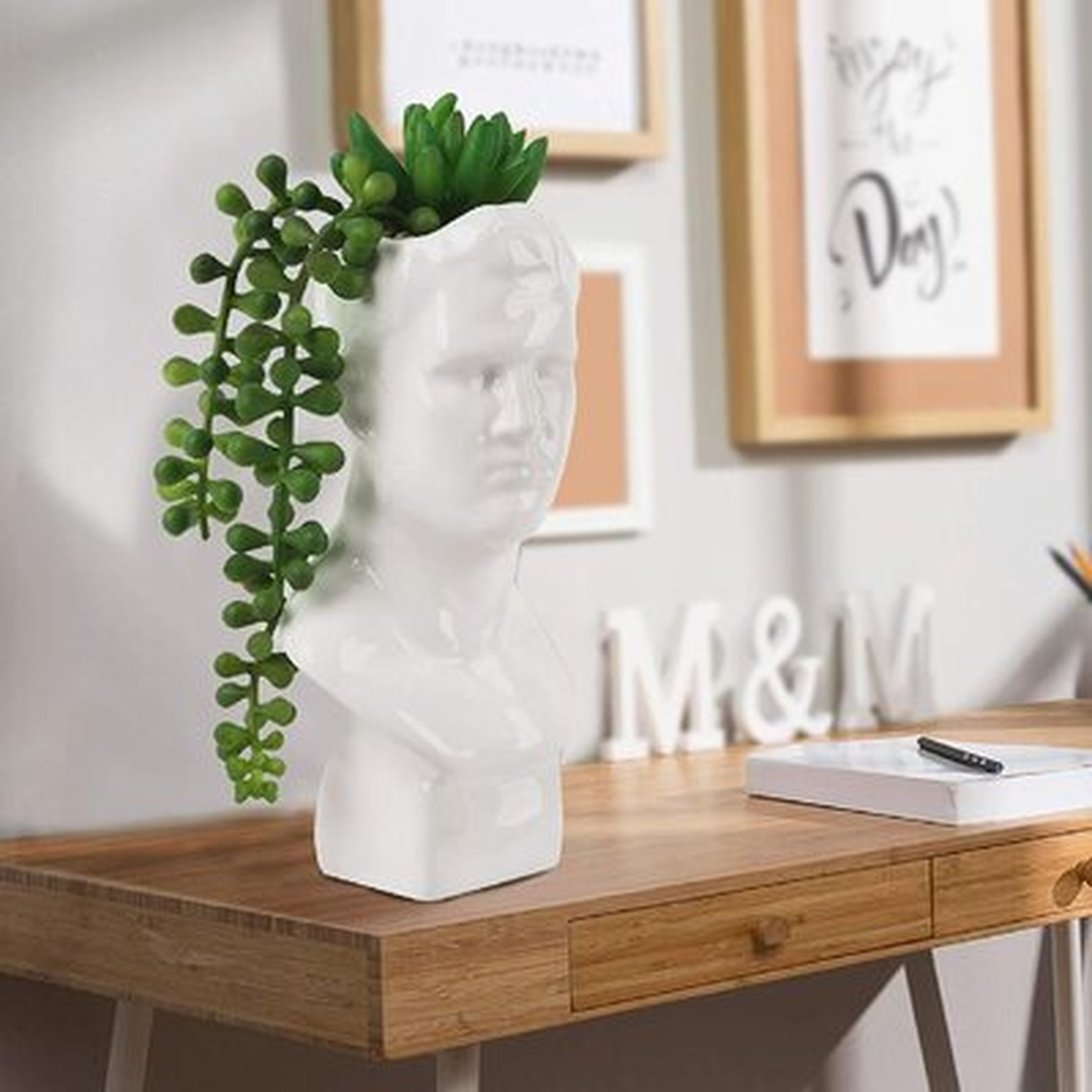 Artificial Succulent In  Planter Decor - Wayfair