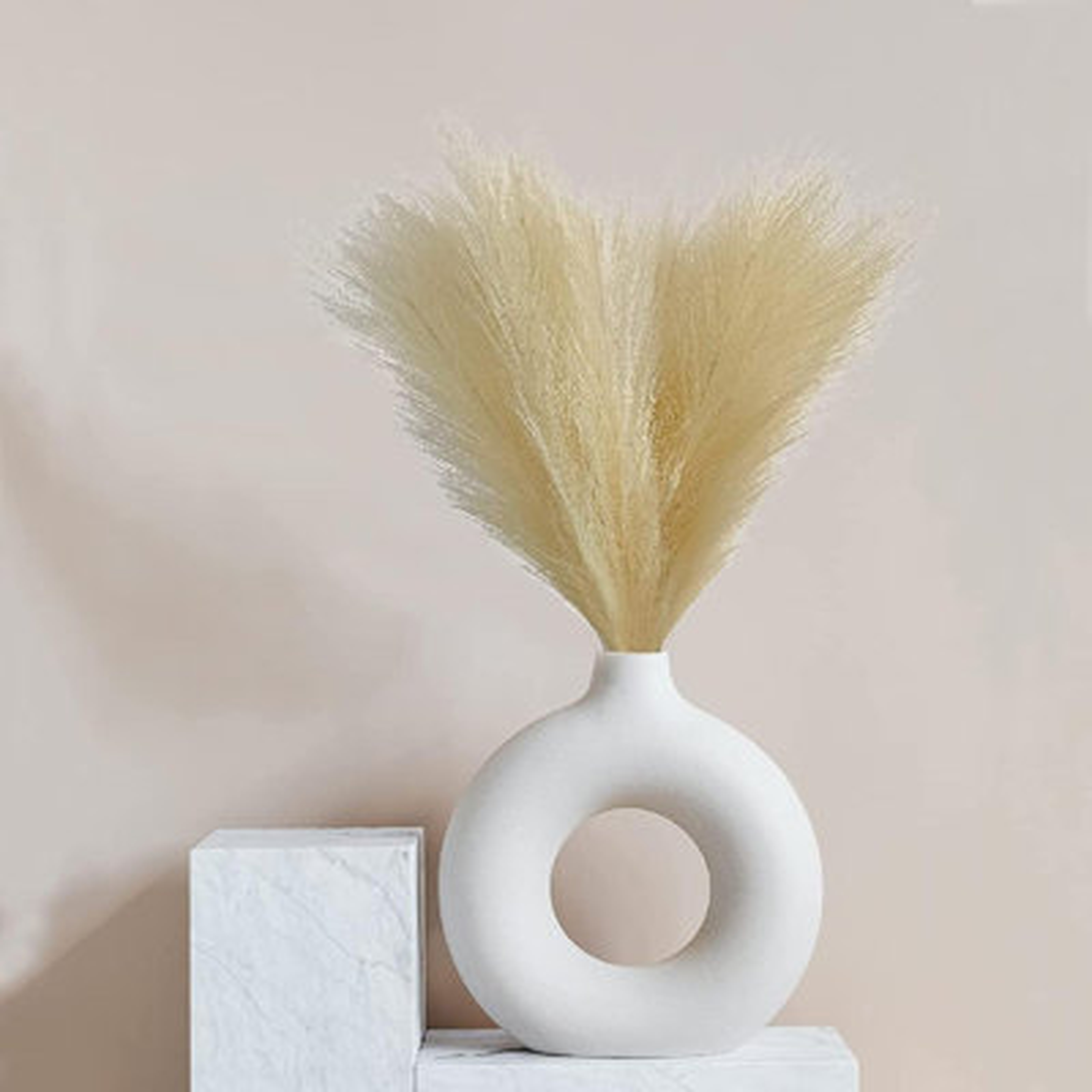 Faux Pampas Grass - Pampas Grass Decor Bunches Dried Pampas Grass Small - Artificial Pompous Grass Branches Decor - Wayfair