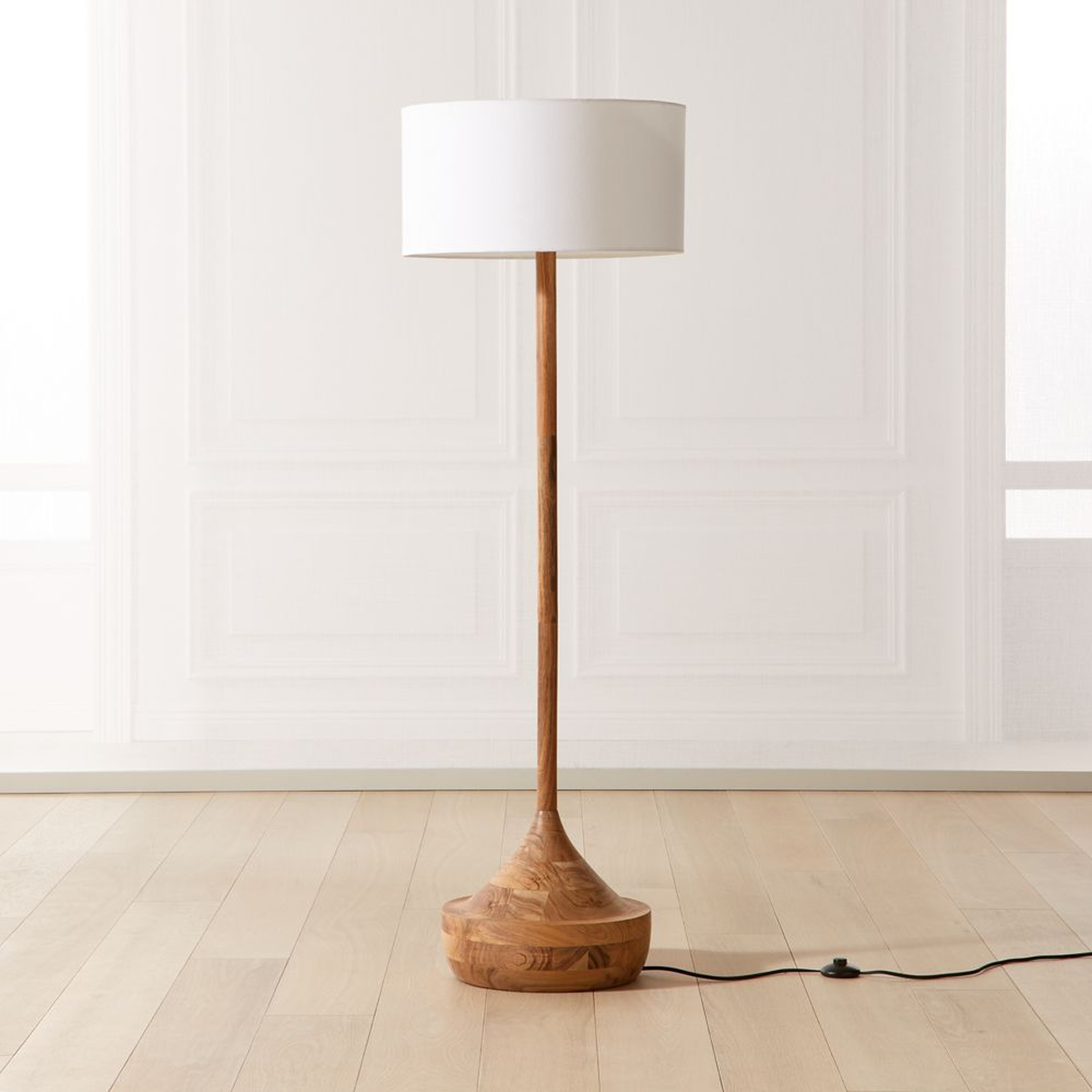 Atlas Wood Floor Lamp, Natural - CB2