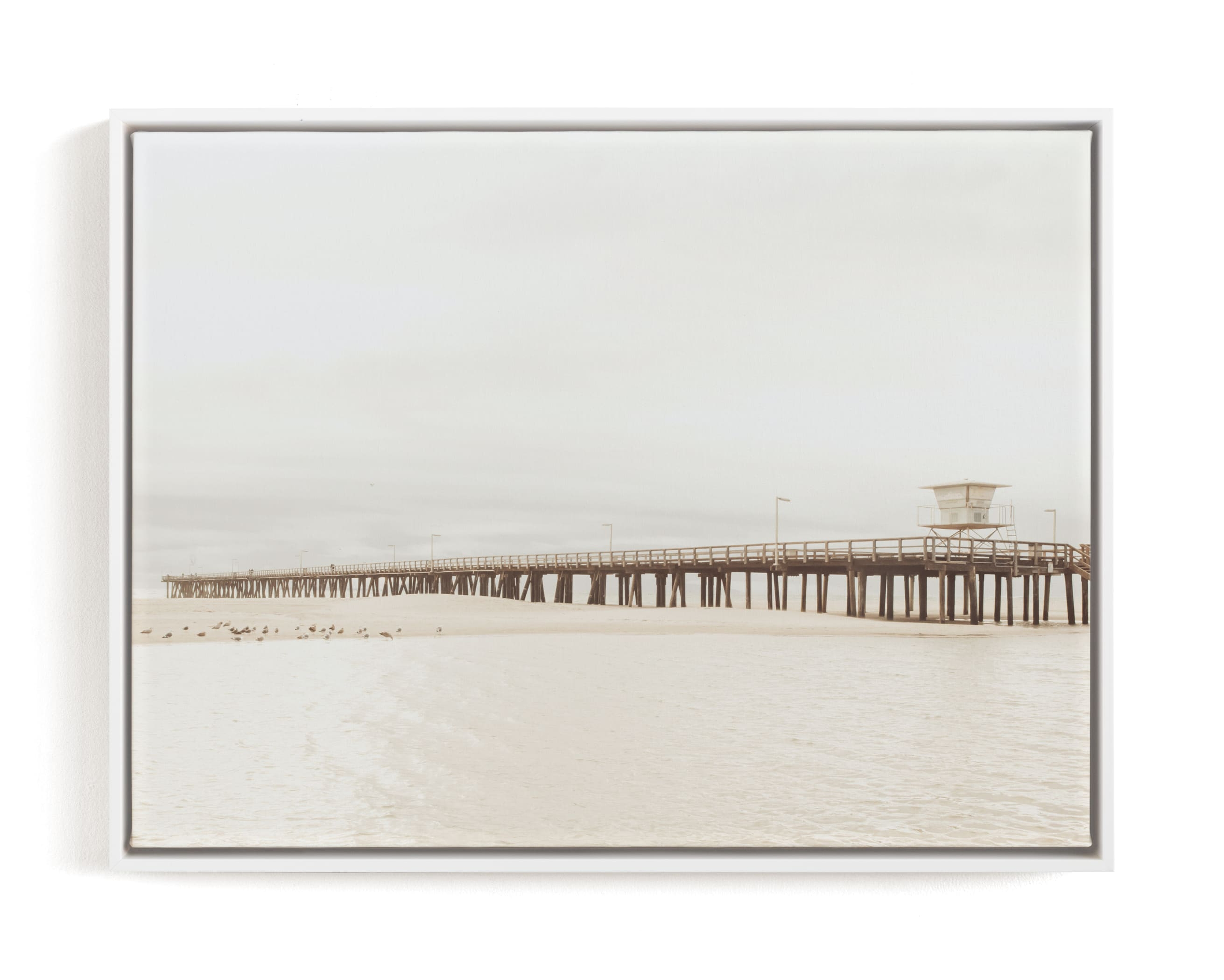 Stormy Pier Limited Edition Fine Art Print - Minted