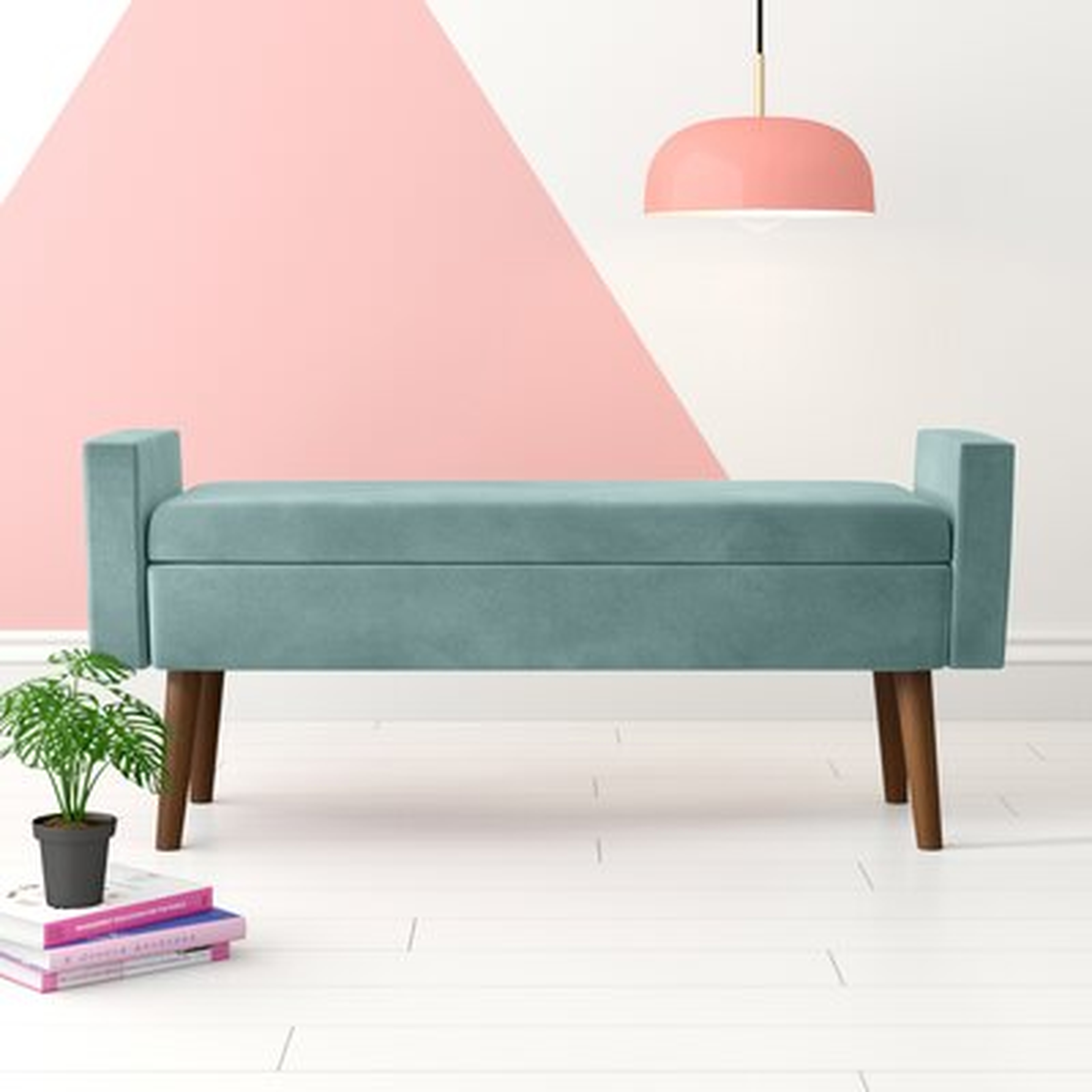 Mosier Upholstered Flip top Storage Bench - Wayfair